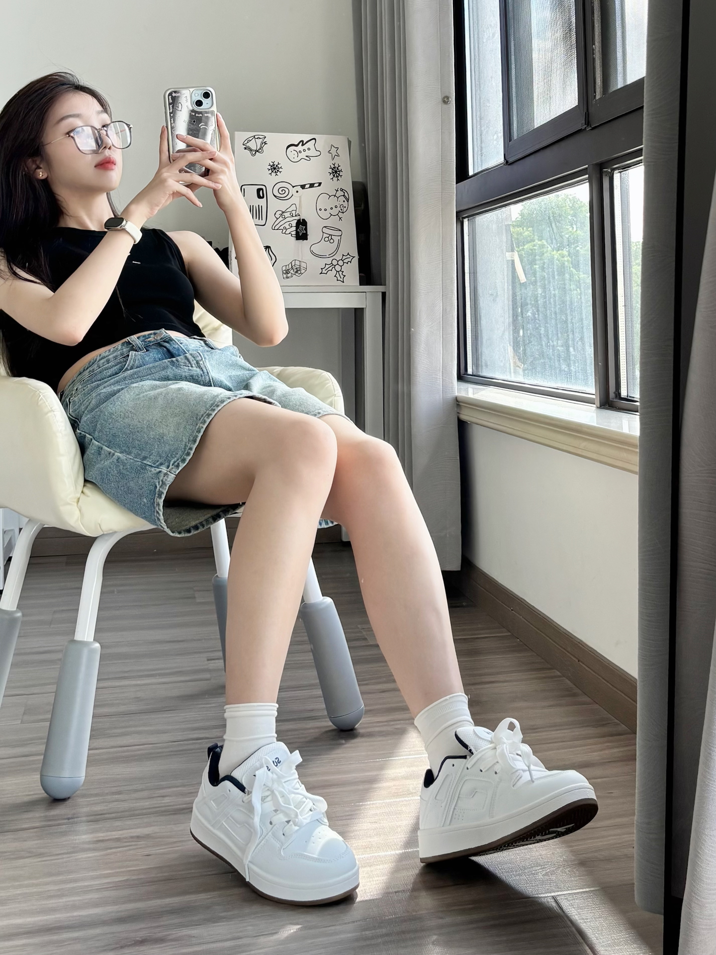 好清爽🩵白月光小白鞋尊嘟好适合夏天!