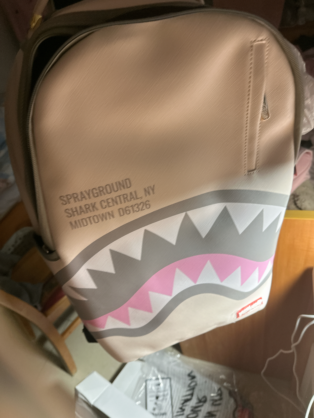 custom review-SPRAYGROUND ПВХ Рюкзак Стандартный Унисекс Экрю