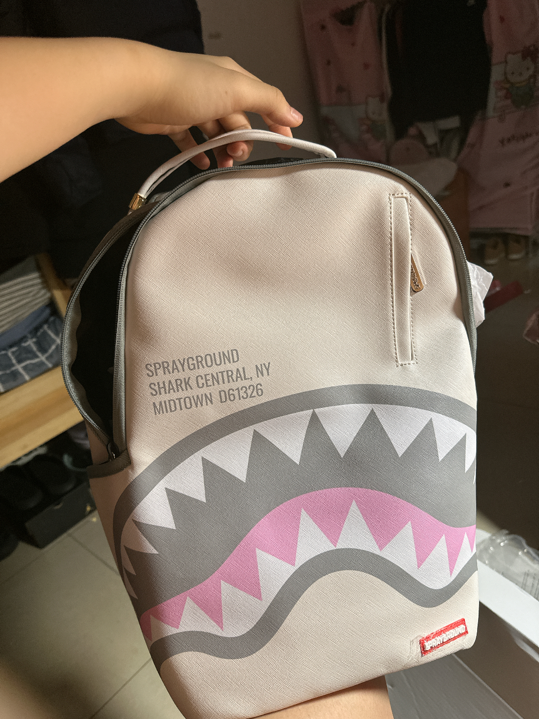 custom review-SPRAYGROUND ПВХ Рюкзак Стандартный Унисекс Экрю