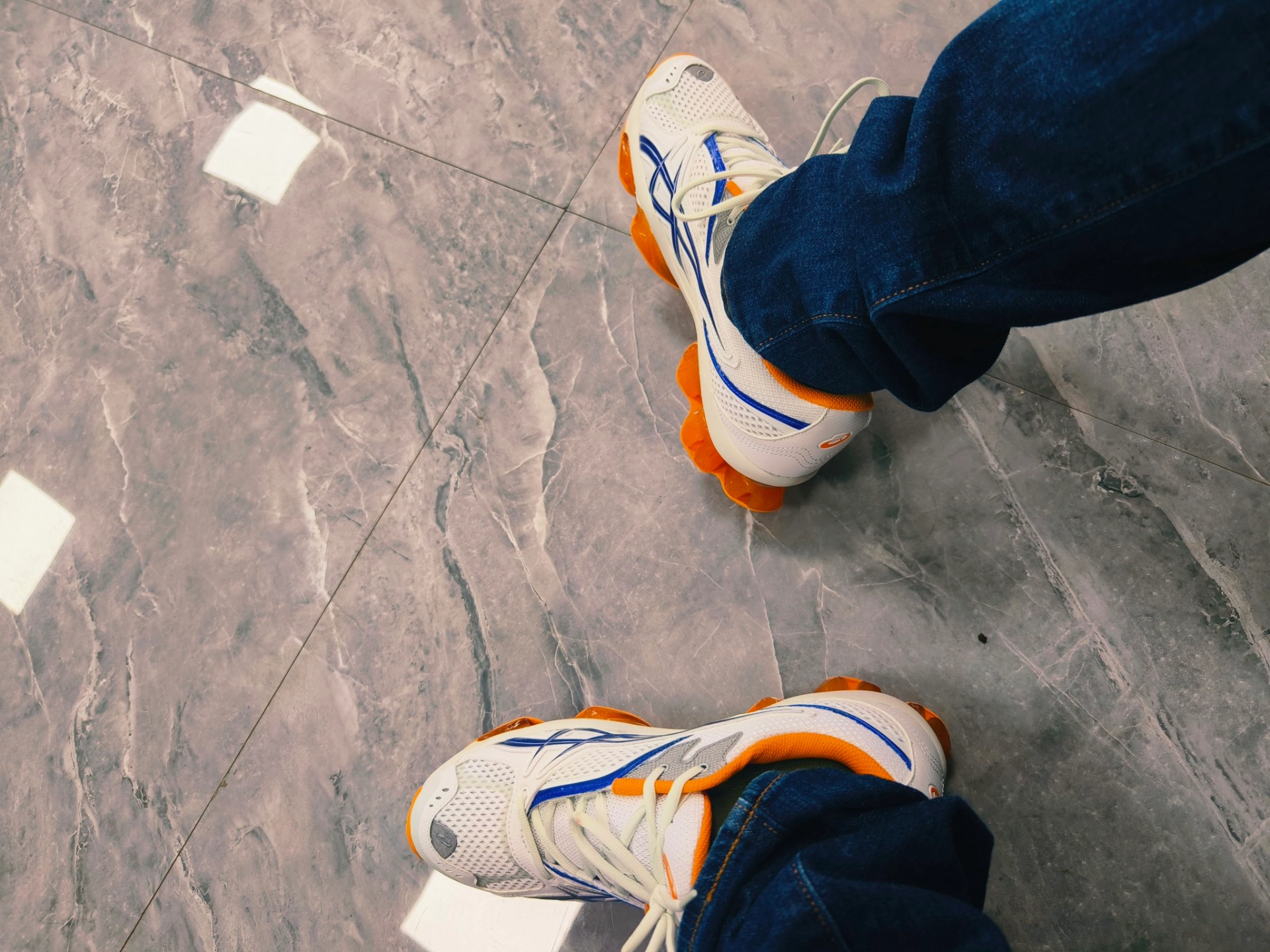 custom review-Kiko Kostadinov x Asics Гель Quantum Zientzia Сетка Низкий Топ Повседневная Обувь Мужская Белый Синий