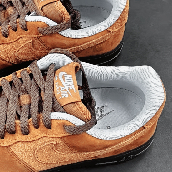 custom review-Nike Air FORCE 1 Slip-on Устойчивый к истиранию Низкий Топ Скейтбординг Кроссовки Унисекс Коричневый