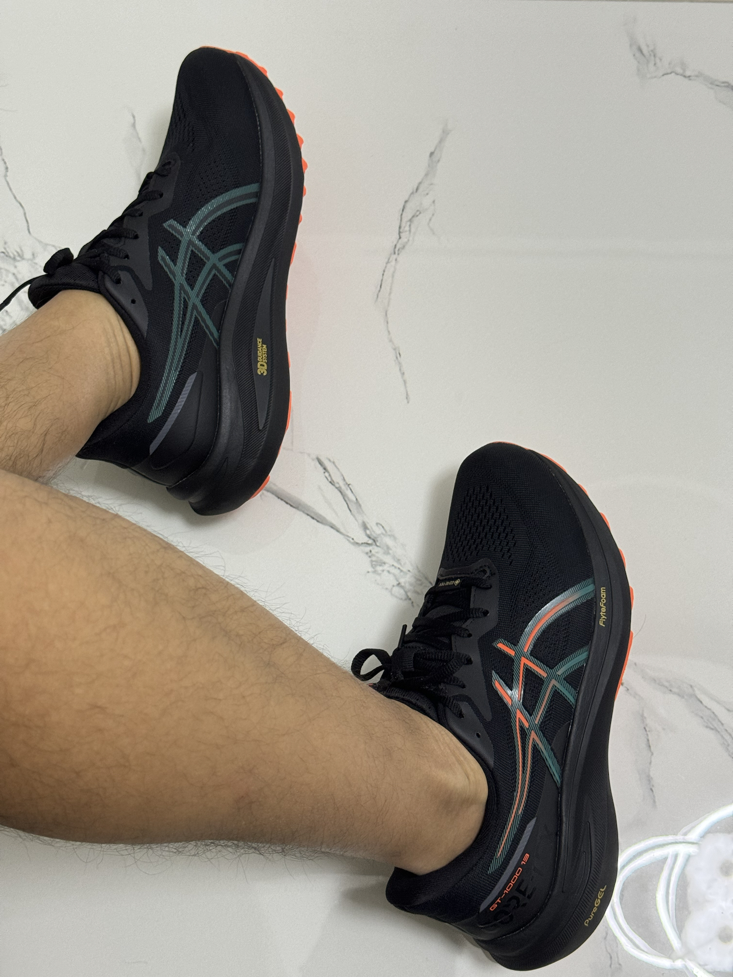 custom review-Asics GT 1000 13 Дышащая Поддержка Баланс MID Беговые кроссовки Мужские Черные
