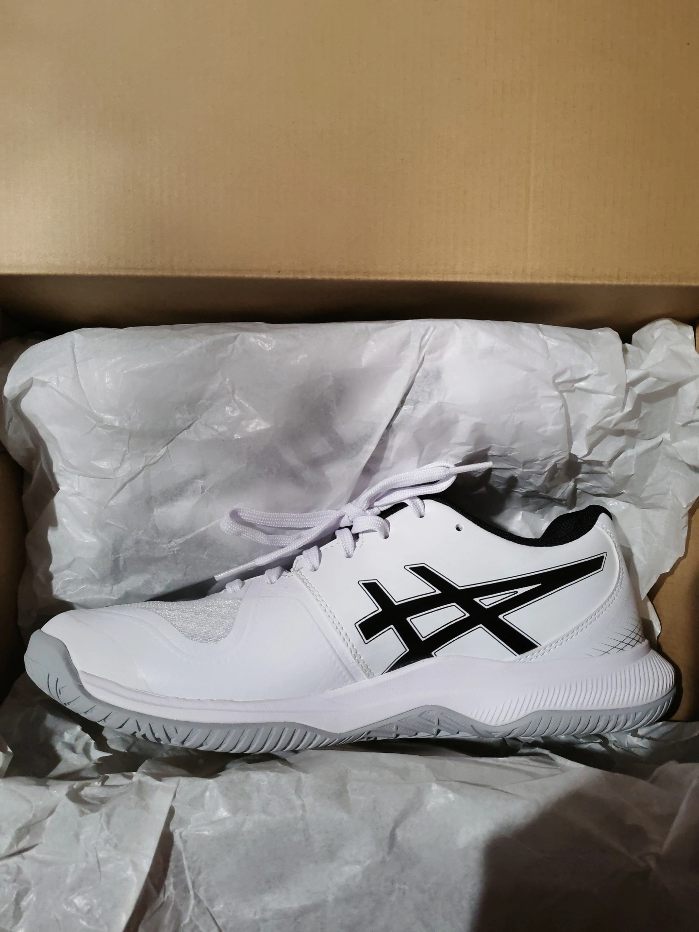 custom review-Asics Gel Tactic 12 Амортизация Низкие Кроссовки для тренировок Мужские Белые Синие