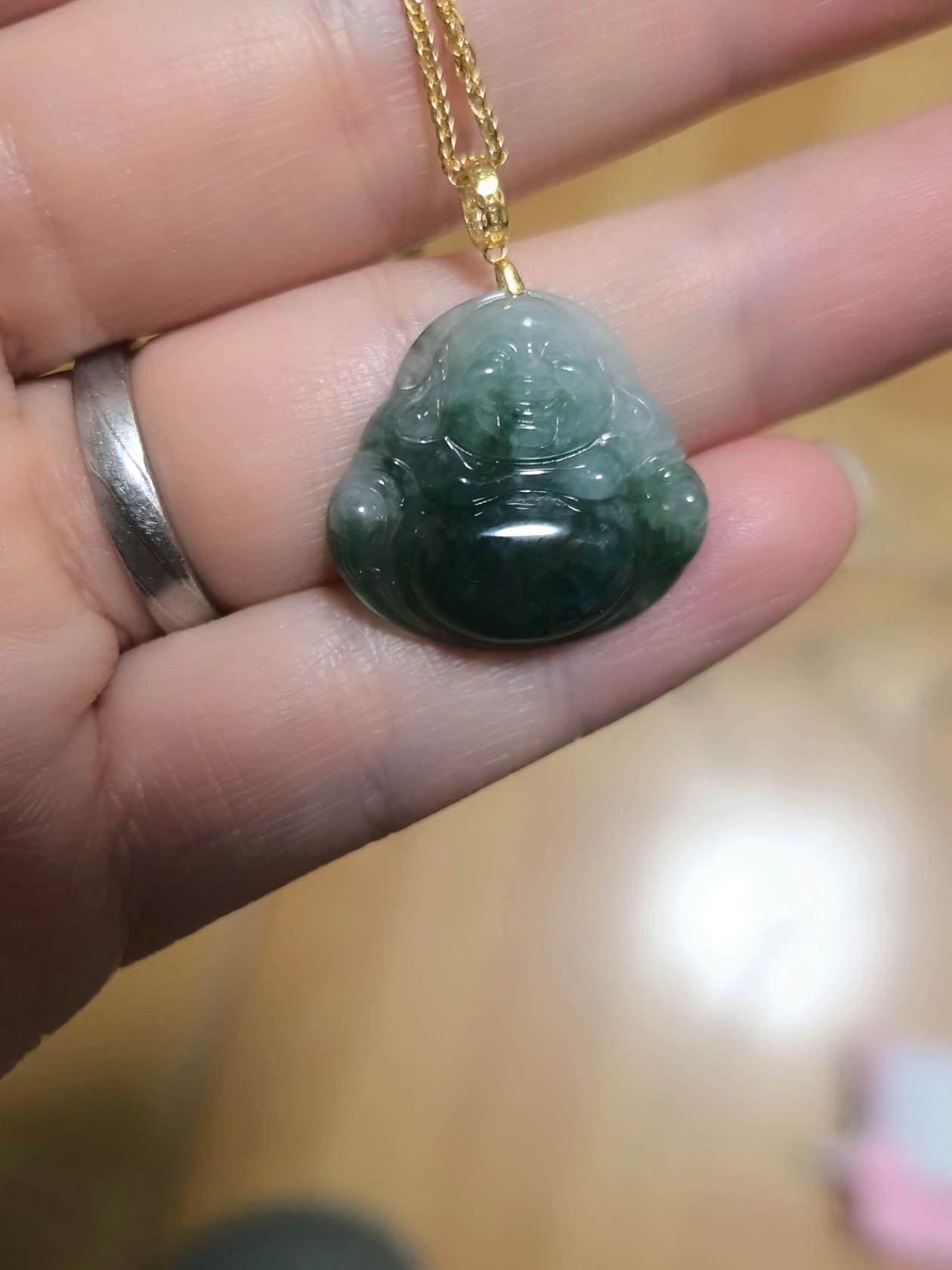 翡翠小佛公 #翠隐寓意超好佛公项链 #翡翠佛公