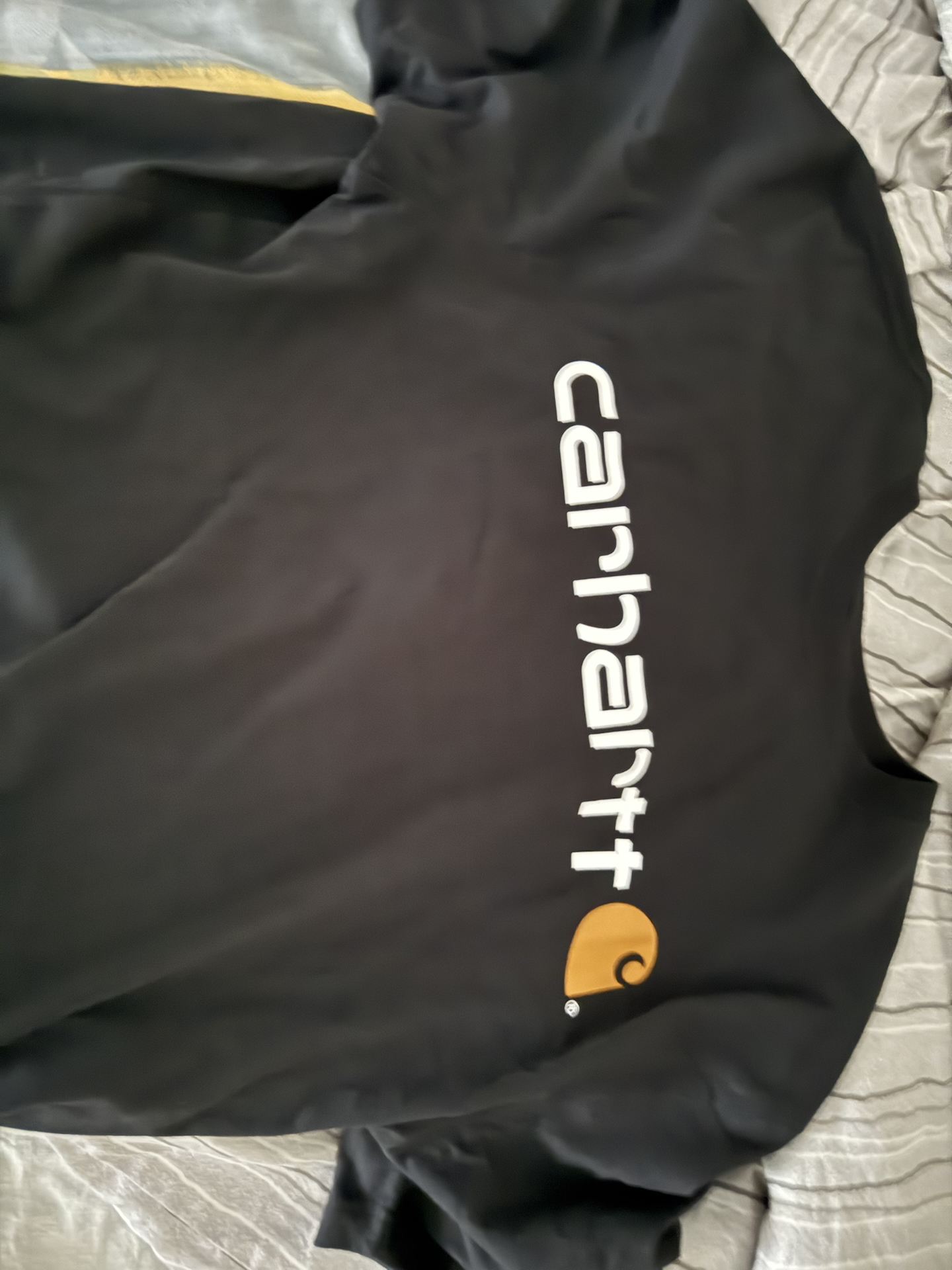 custom review-Carhartt K195 Свободный крой Тяжелая Короткая рукавная футболка с графическим логотипом Унисекс Черная