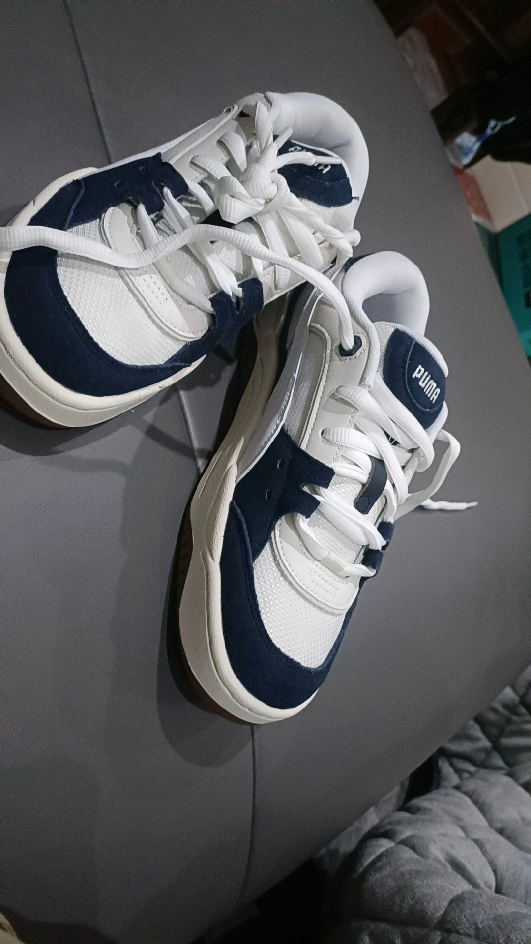 custom review-PUMA 180 Темно-синий Abrasion Resistant Низкий Топ Скейтборд Кроссовки Унисекс Темно-синий