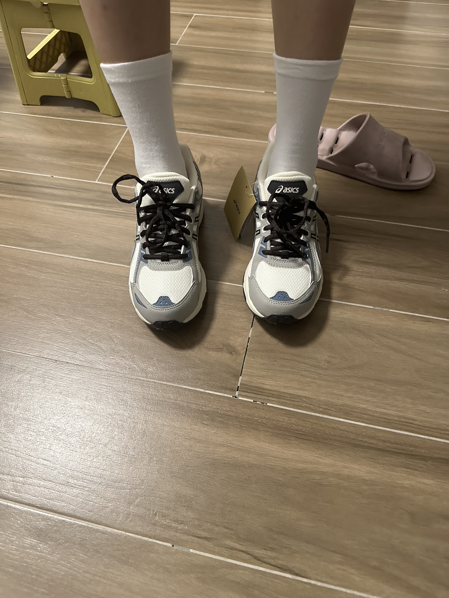 custom review-ASICS Гель Venture 6 Винтаж Текстиль Синтетическая Кожа Низкий Верх Повседневный Городской Коммутирование