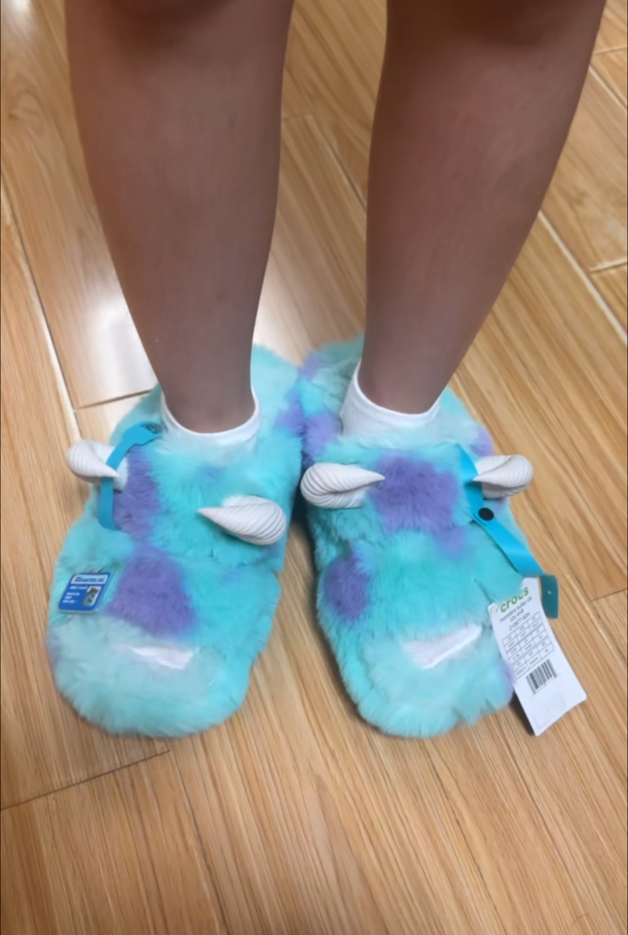 custom review-Crocs Слипоны Унисекс Синий Фиолетовый