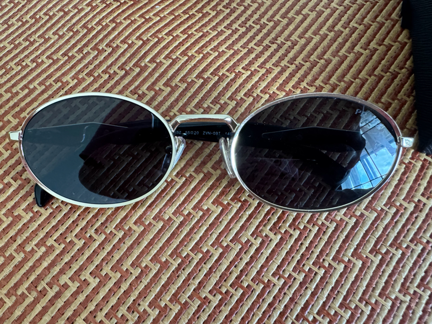 custom review-PRADA Сплав OVAL SUNGLASSES Женские Золото