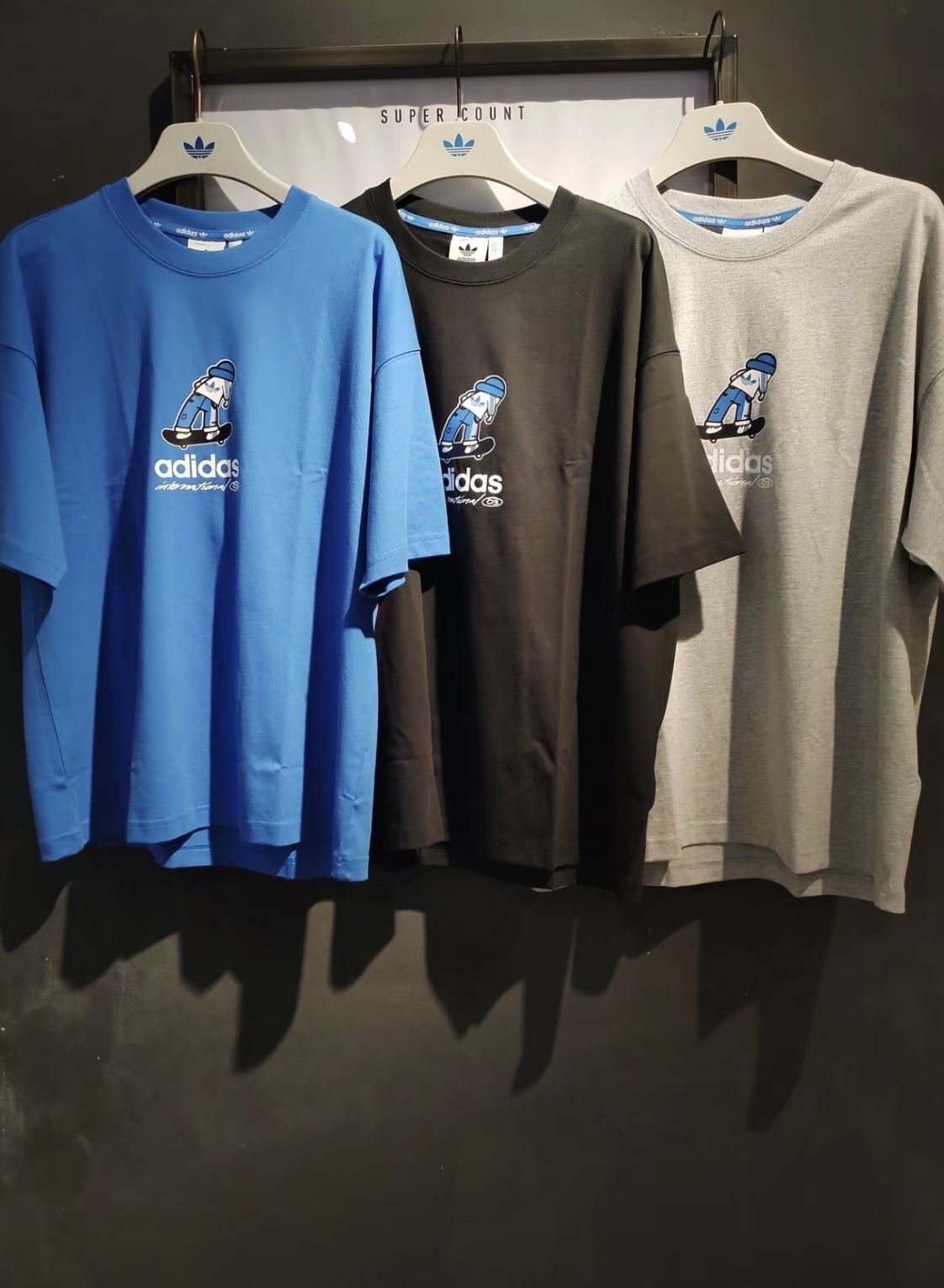 custom review-Adidas Originals CITY SKATEshort рукав FW24 T-рубашка мужская черная