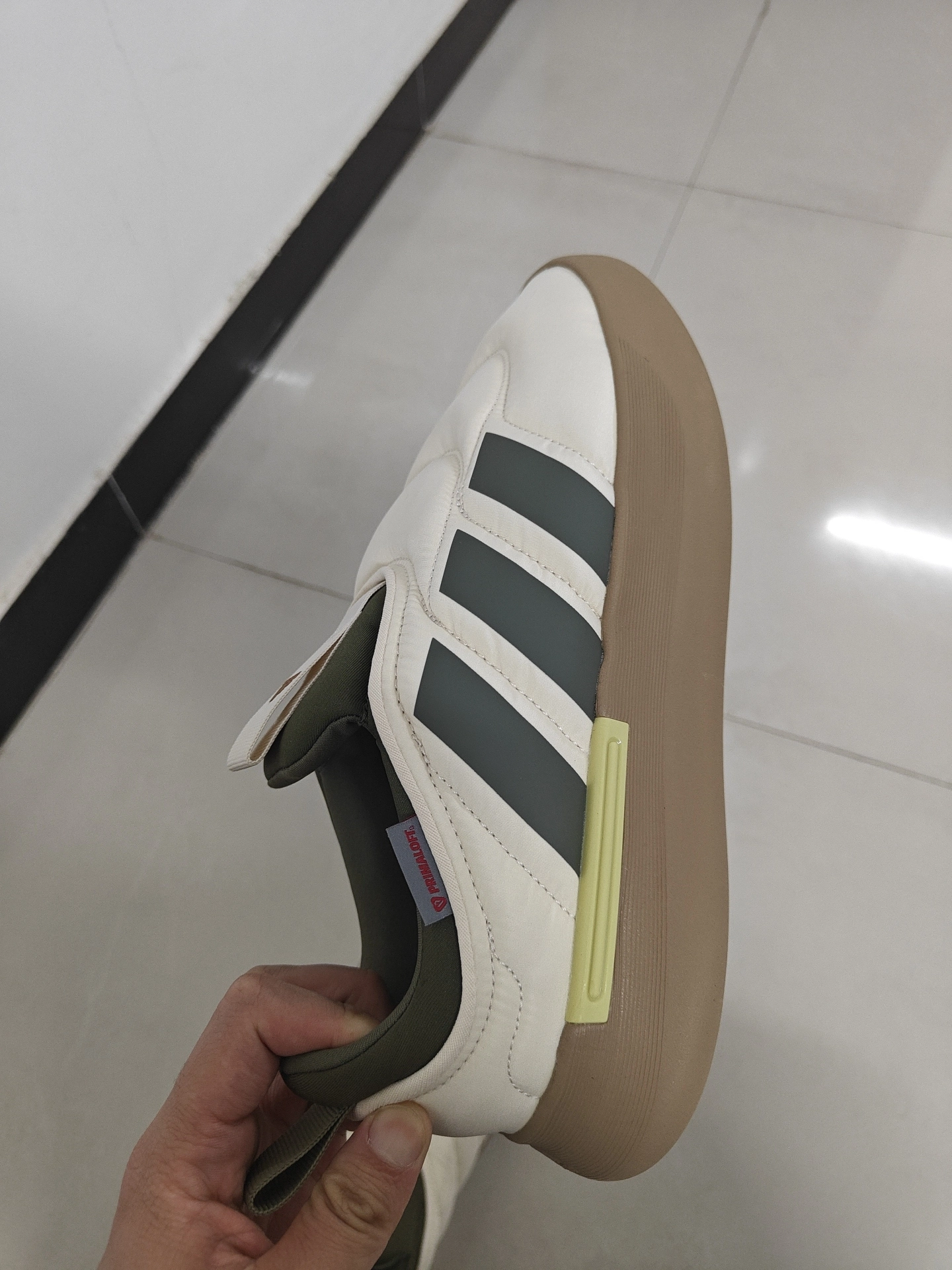 custom review-Adidas Adipuff Slip Resistant Abrasion Resistant Низкий Топ Повседневная Обувь Унисекс Белый Зеленый Коричневый