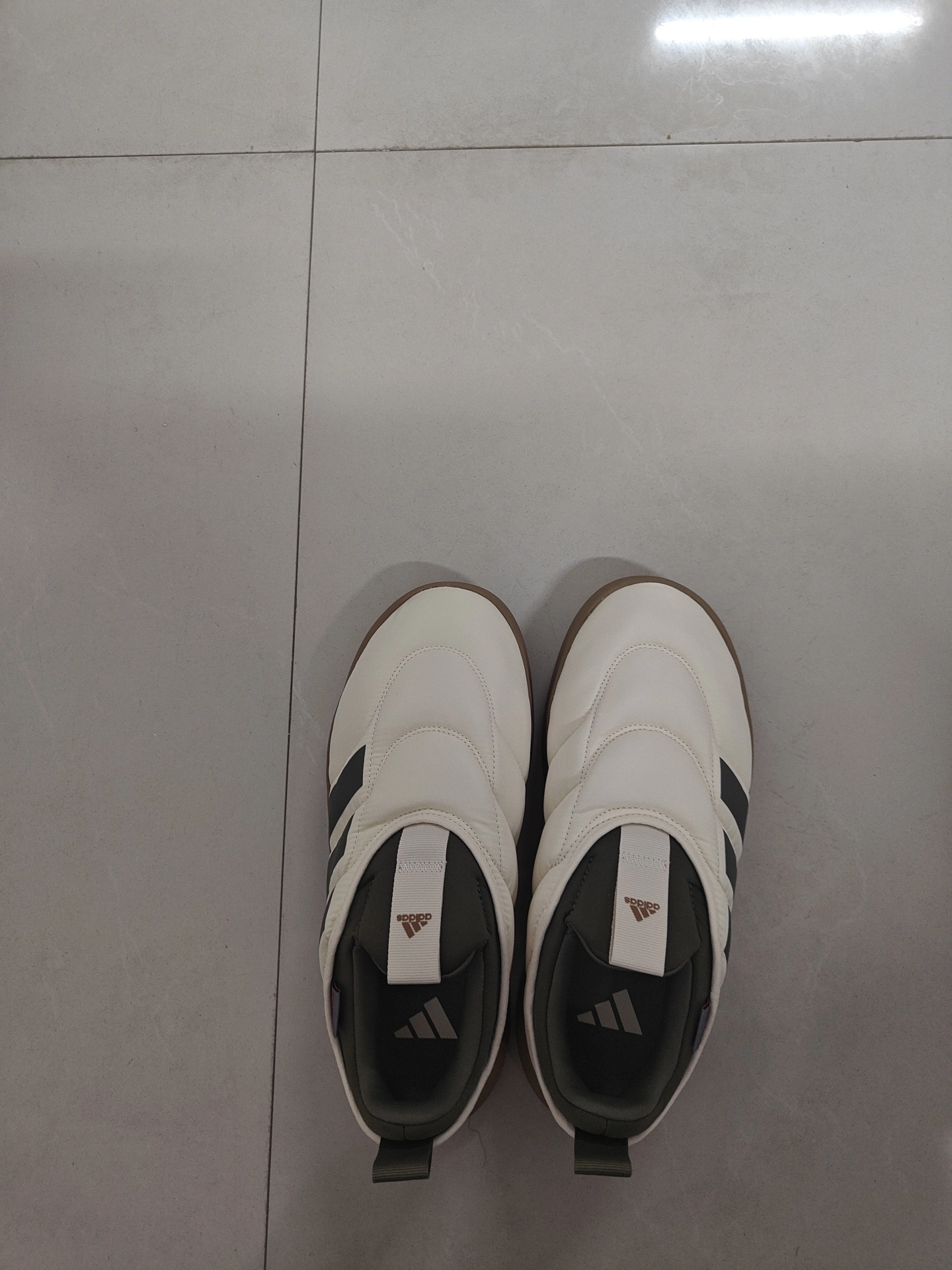 custom review-Adidas Adipuff Slip Resistant Abrasion Resistant Низкий Топ Повседневная Обувь Унисекс Белый Зеленый Коричневый