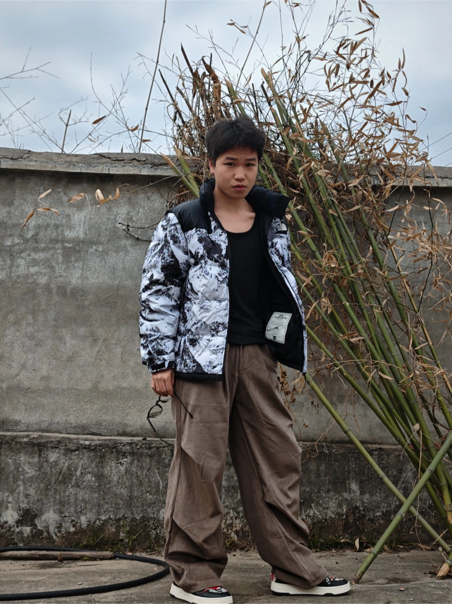 custom review-THE NORTH FACE Lhotse Пуховик Зимний Унисекс Снежная Гора Белый