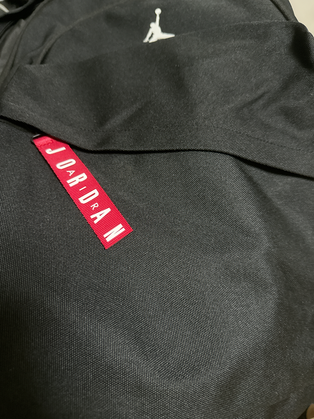 custom review-Jordan Полиэстер Рюкзак Стандартный (Standard) Унисекс Черный Красный