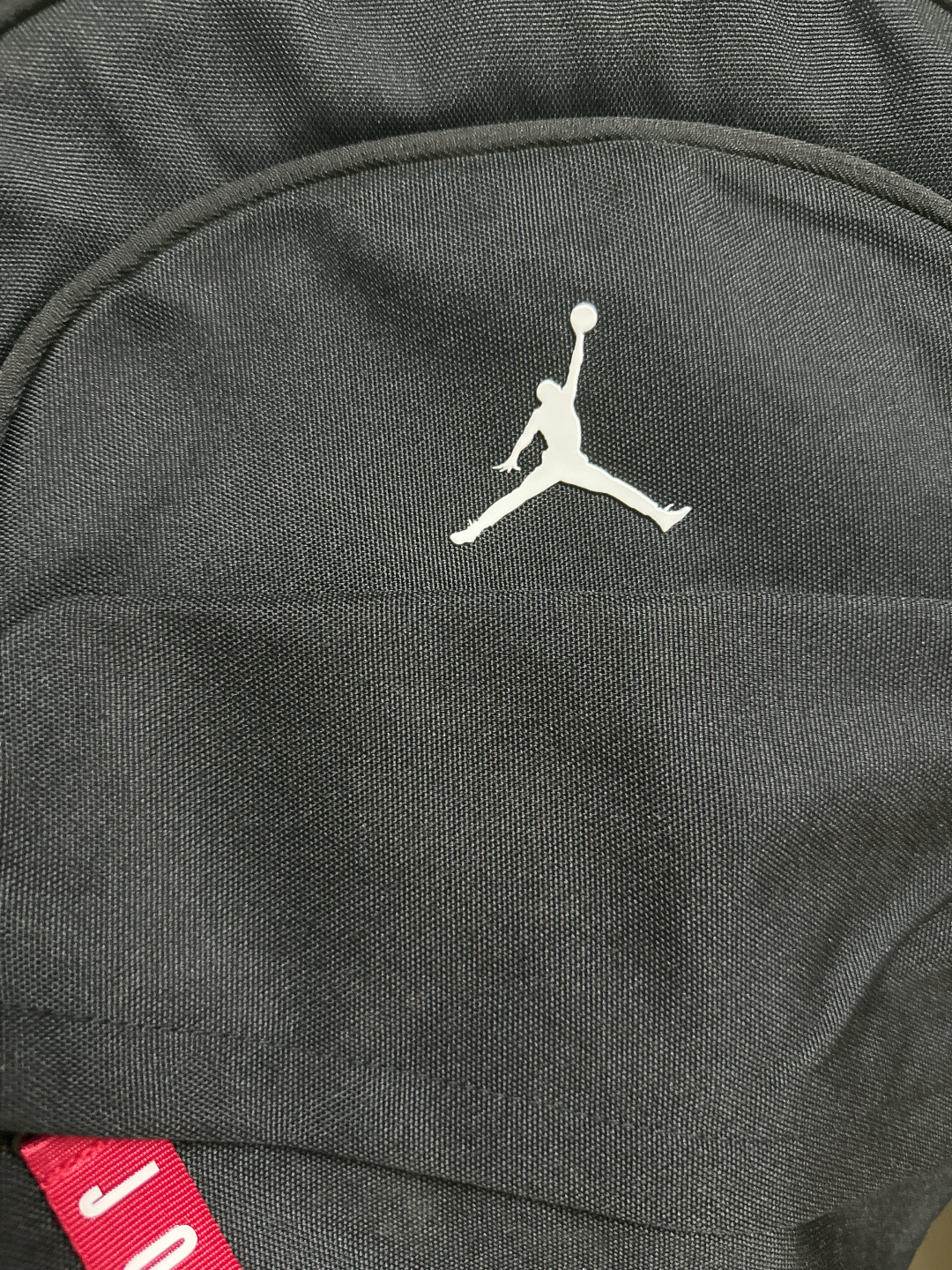 custom review-Jordan Полиэстер Рюкзак Стандартный (Standard) Унисекс Черный Красный