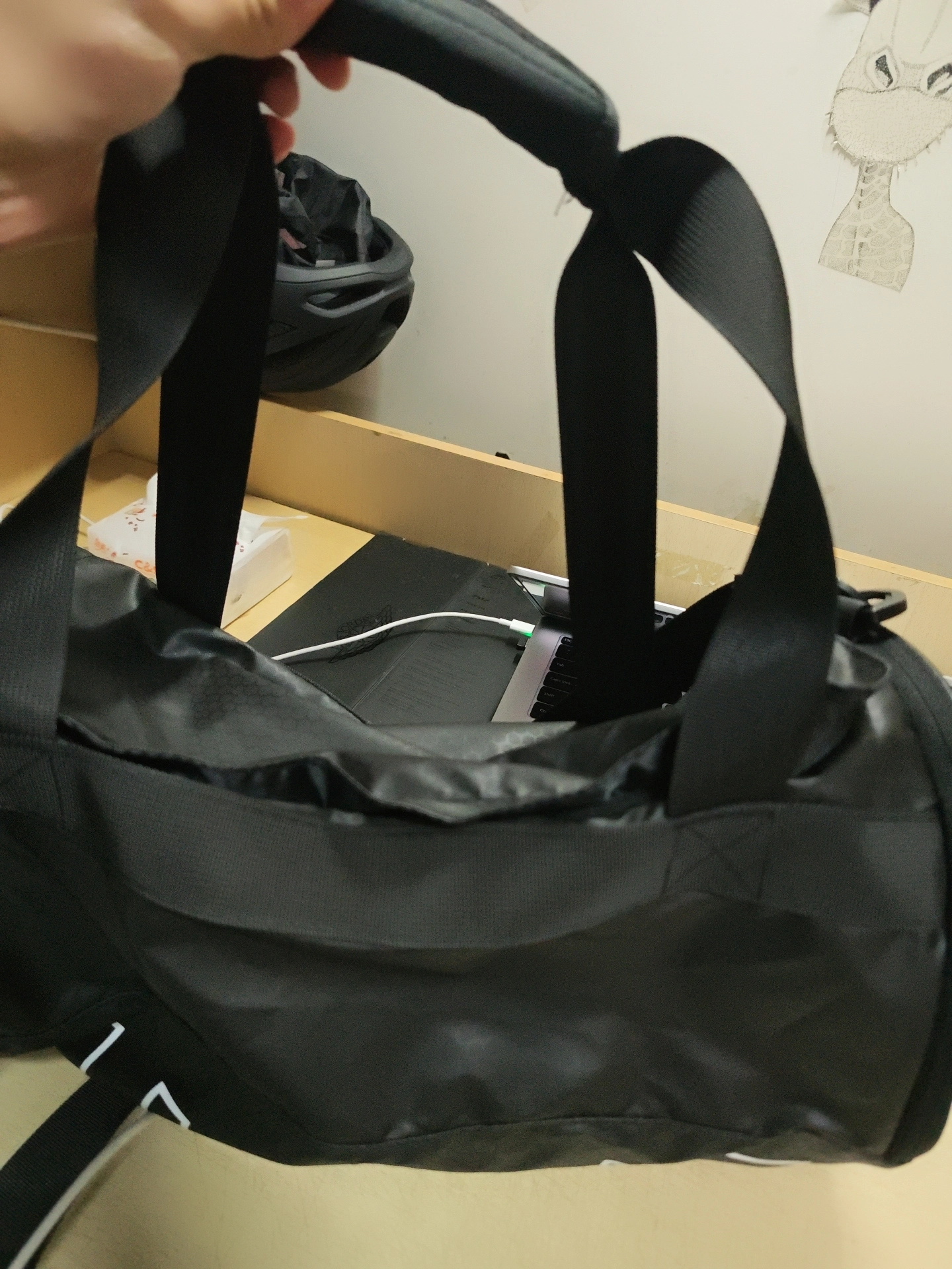 custom review-Li NING Training Series Полиэстер Дорожная Сумка Сумка Сумка через плечо Сумка через плечо Спортивная Сумка