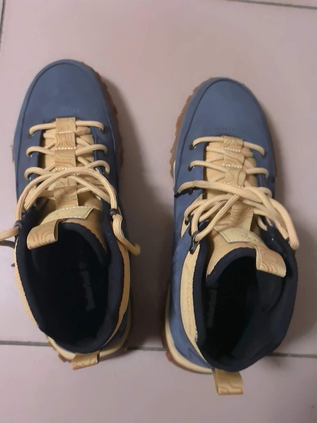 custom review-Timberland Motion 6 Устойчивые к истиранию и скольжению носки Crew для активного отдыха Мужские Темно-синие Коричневые