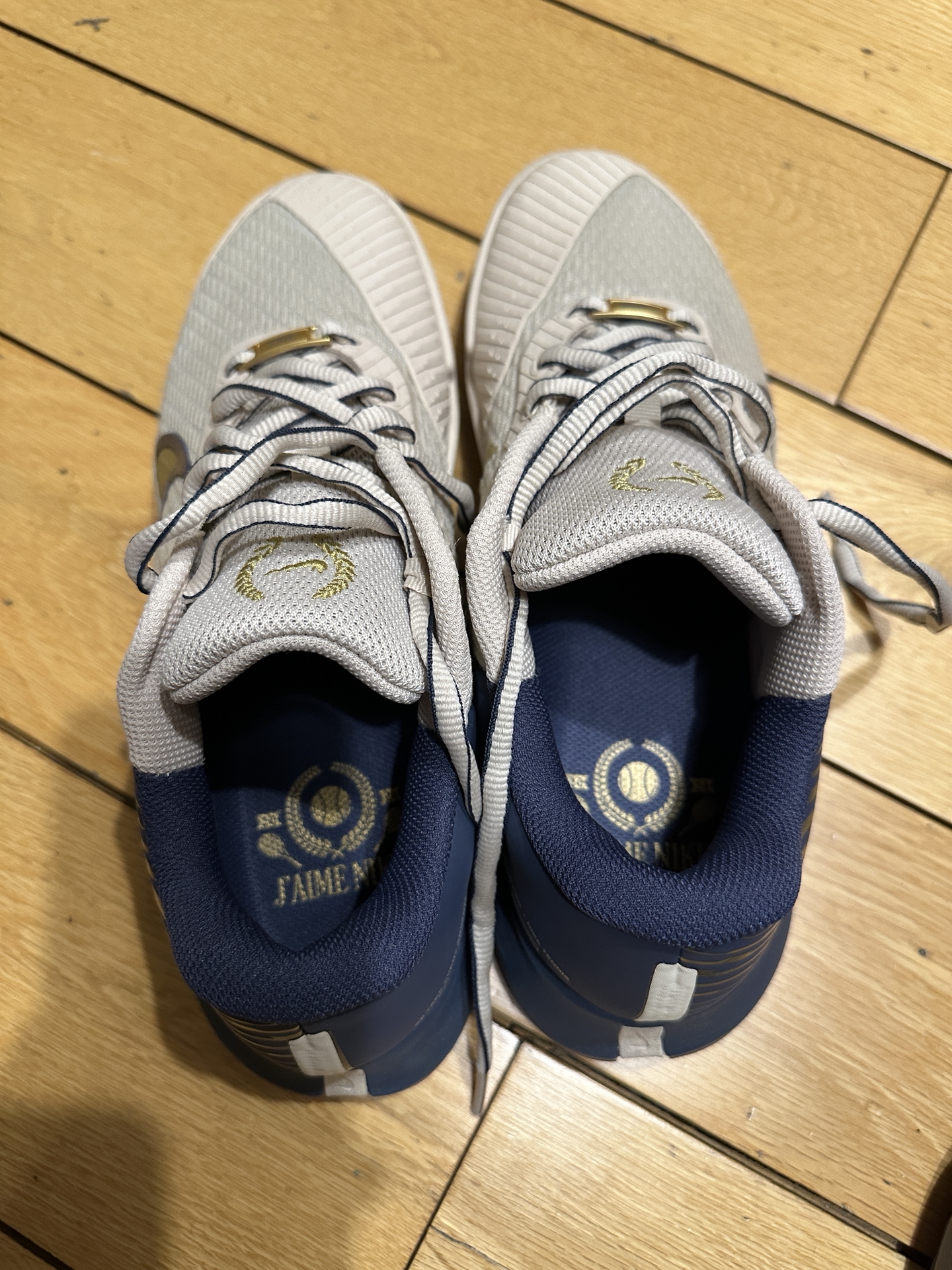 custom review-Nike Air Zoom Vapor Pro 2 Теннисные кроссовки Низкий топ Песочный Flow/Металл Золотой Грозовой синий Мужской