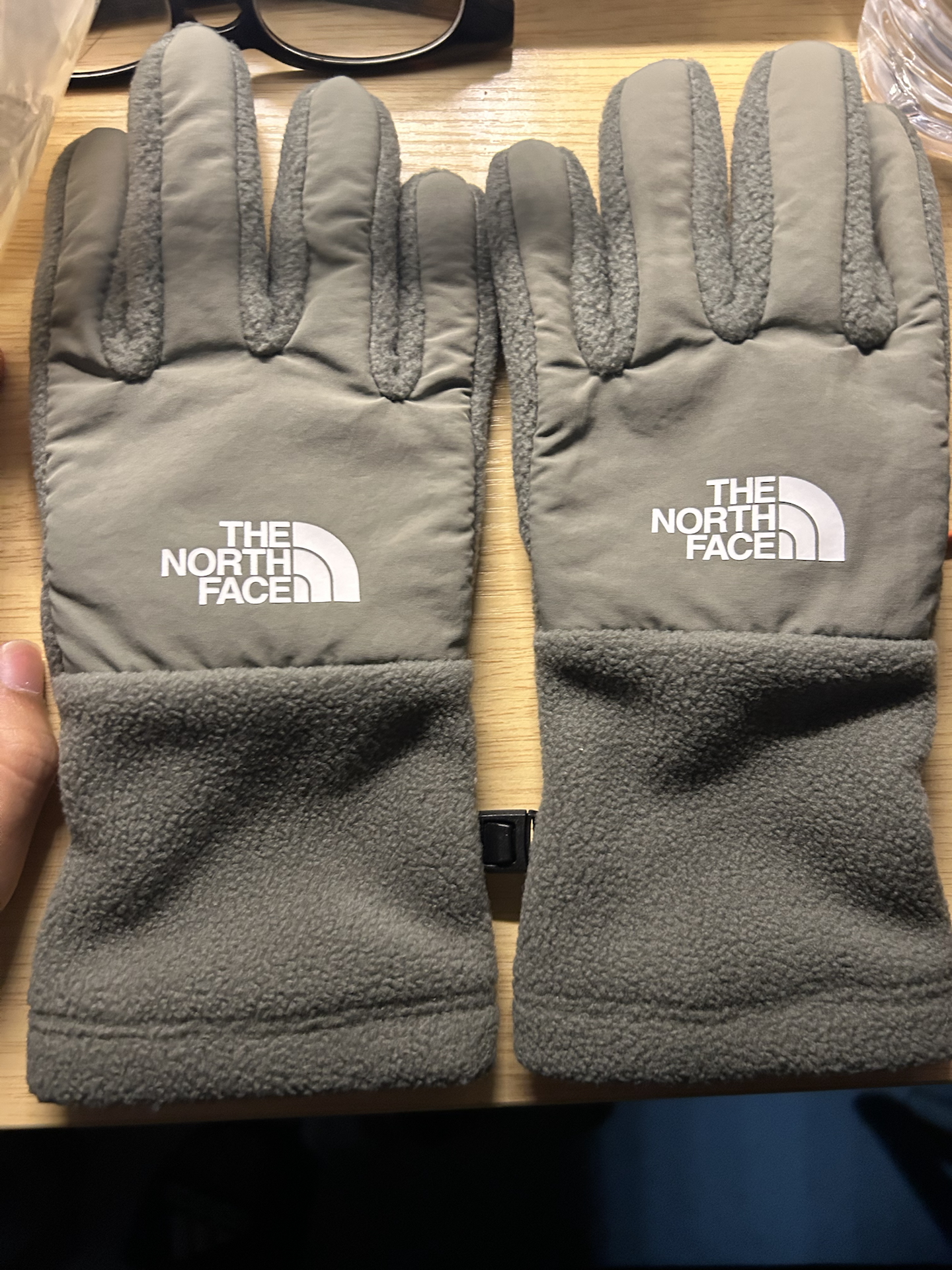 custom review-THE NORTH FACE Шерсть Полиэстер Нейлон Вязаные перчатки Унисекс Авокадо