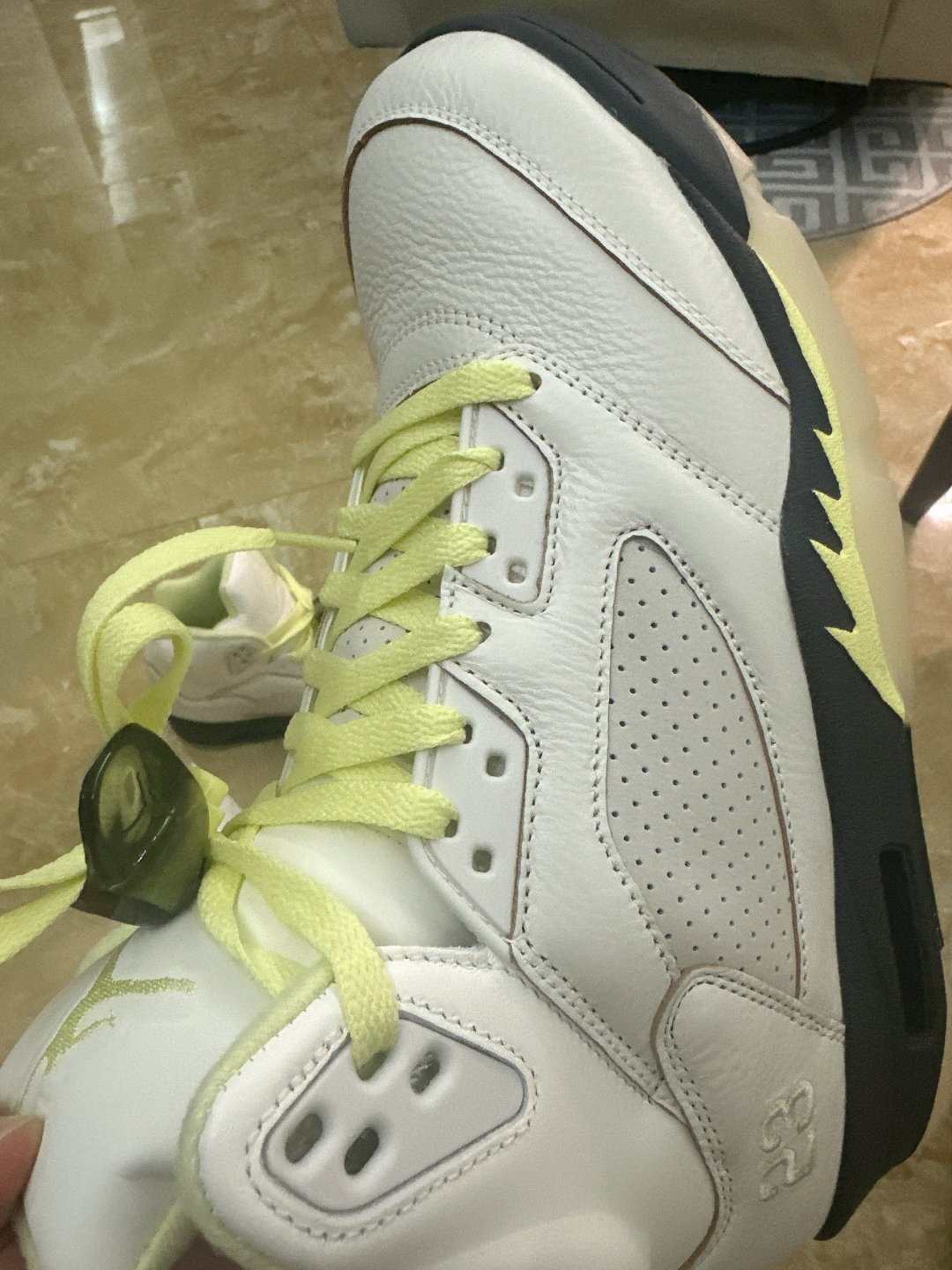 custom review-Jordan Air Джордан 5 Дышащий Высокий Топ Винтажные Баскетбольные Кроссовки Женские Бежевые