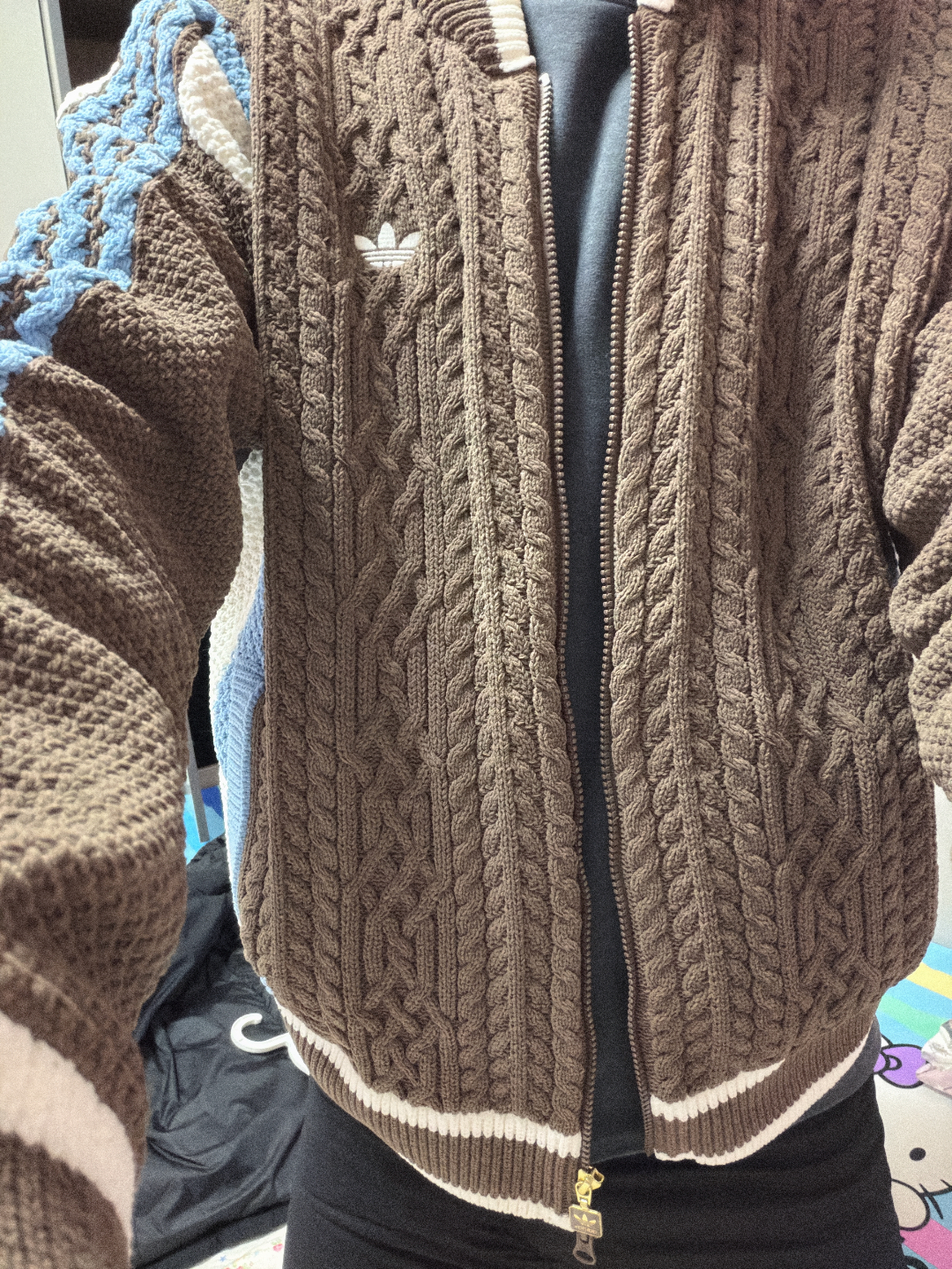 custom review-Adidas Originals Кардиган FW25 Трикотаж Унисекс