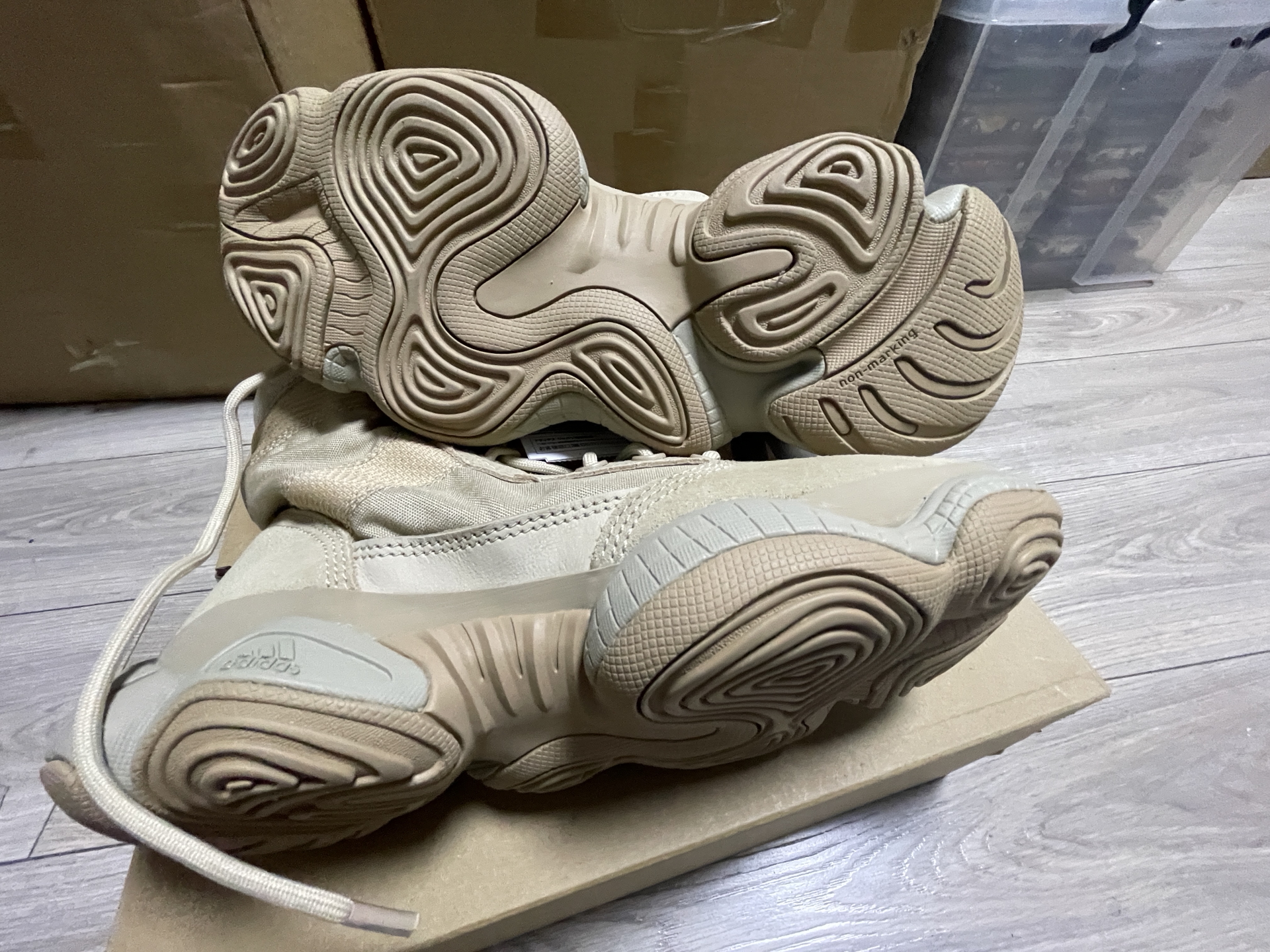 custom review-Adidas Originals Yeezy 500 High Топ Толстая подошва Мужские Кроссовки Коричневые