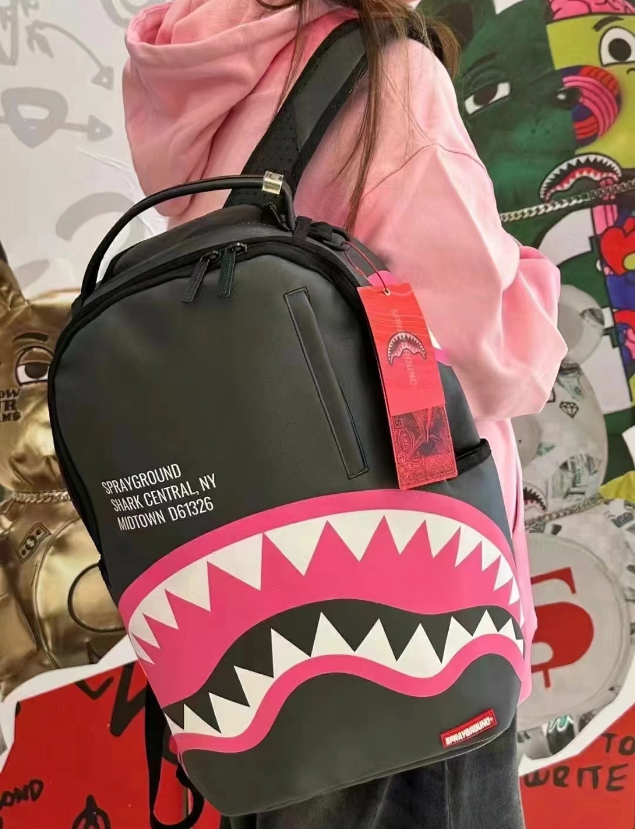 custom review-SPRAYGROUND ПВХ Рюкзак Стандартный Унисекс Черный