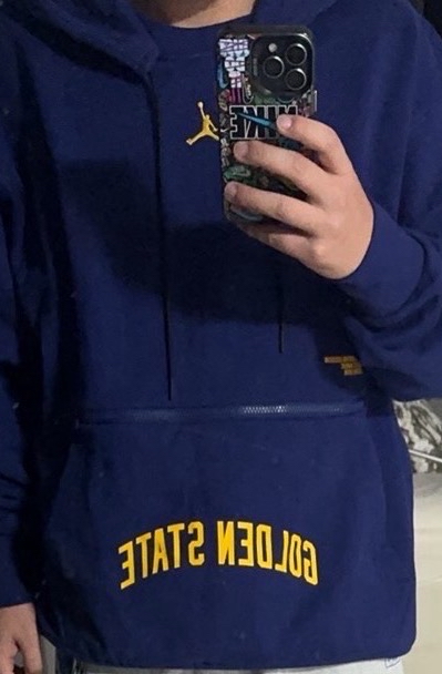 custom review-JORDAN Синий Мужской Свитшот