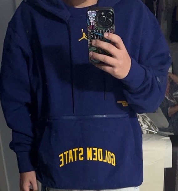 custom review-JORDAN Синий Мужской Свитшот