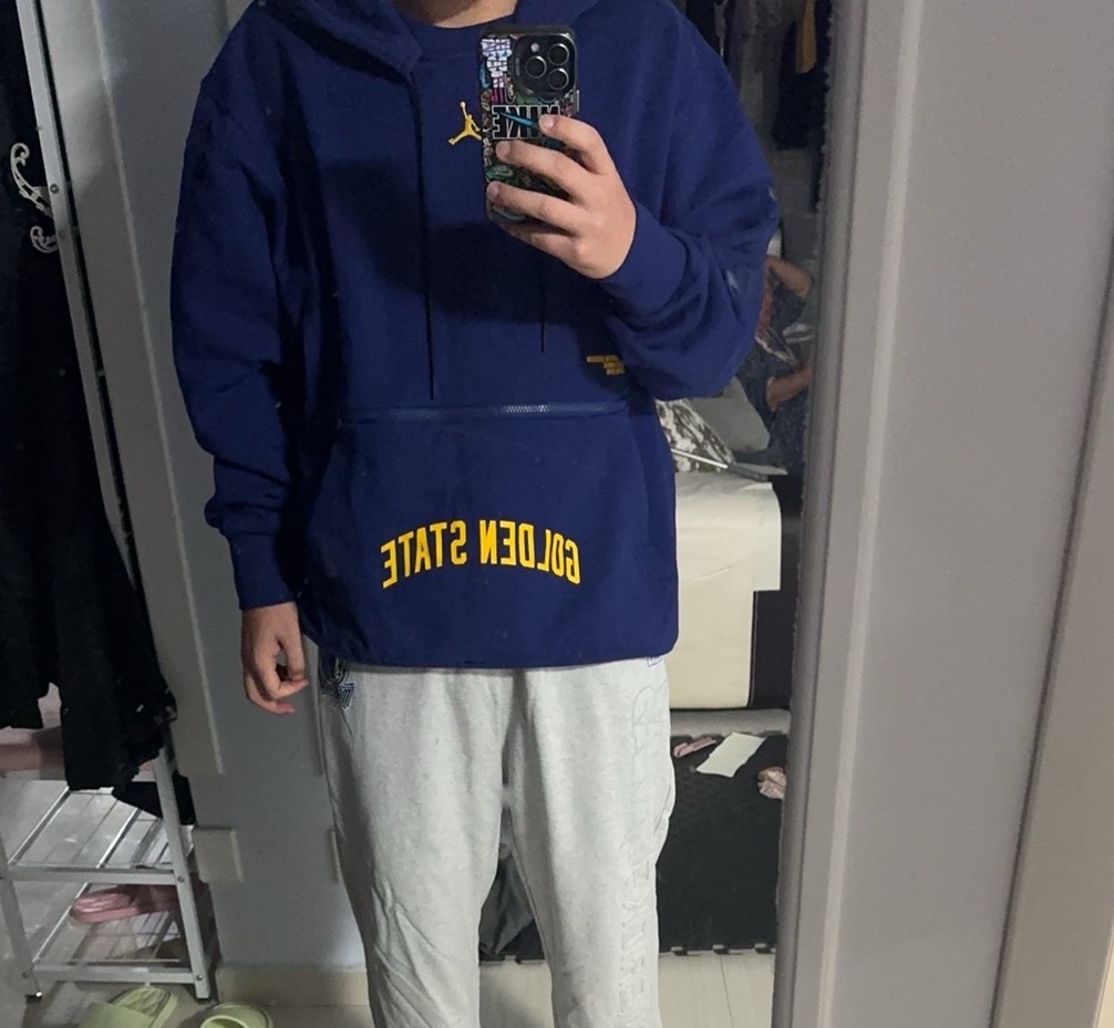 custom review-JORDAN Синий Мужской Свитшот