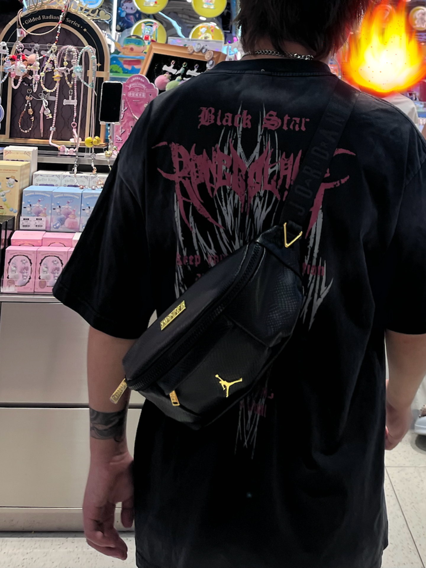 custom review-Джордан Полиэстер Композитная Кожа Сумка через плечо Слинг-сумка Сумка на пояс Унисекс Черный