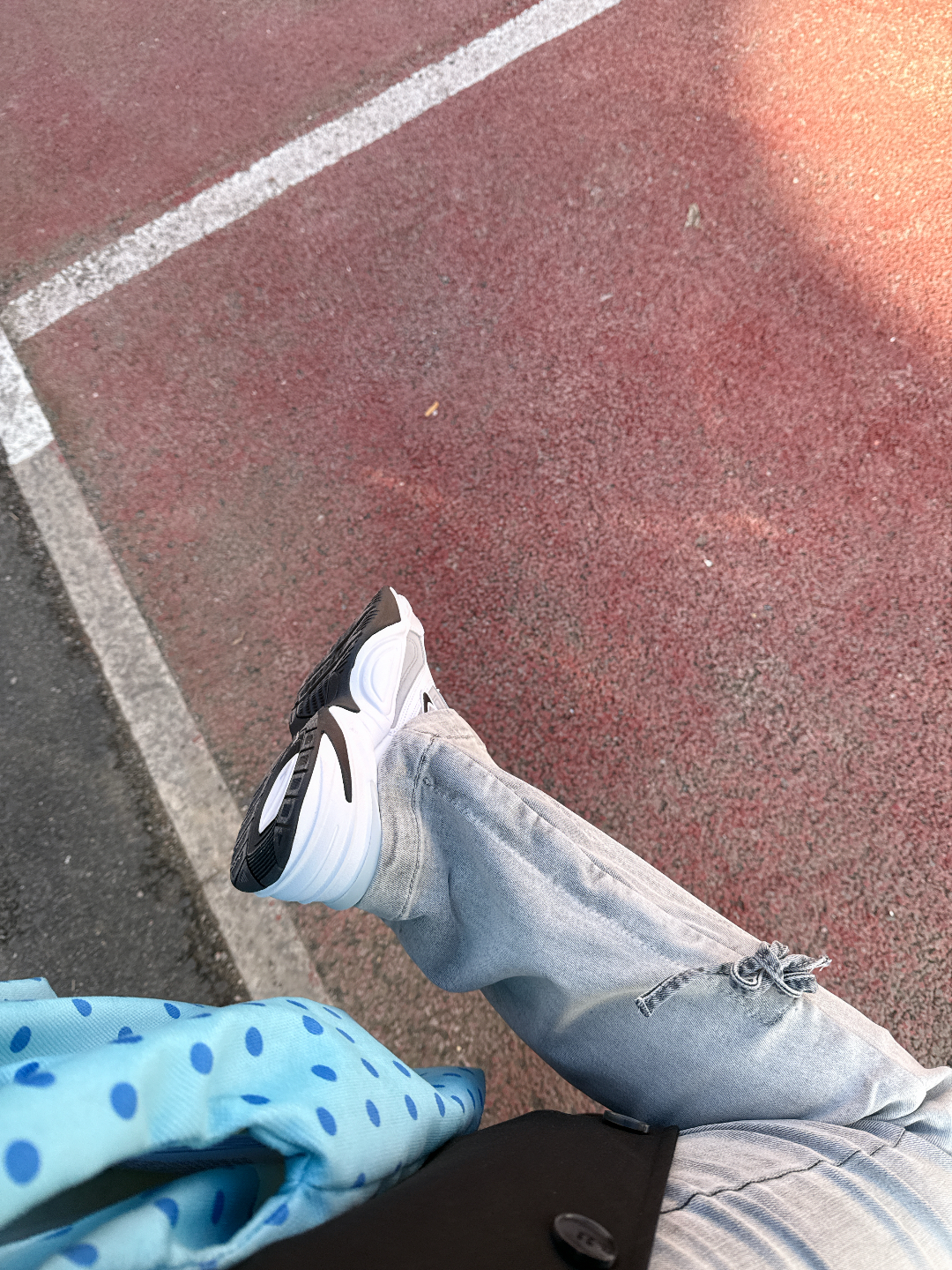 custom review-Nike M2K Tekno Slip Резистентный к истиранию Низкий Топ Толстая подошва Кроссовки Женские Белые