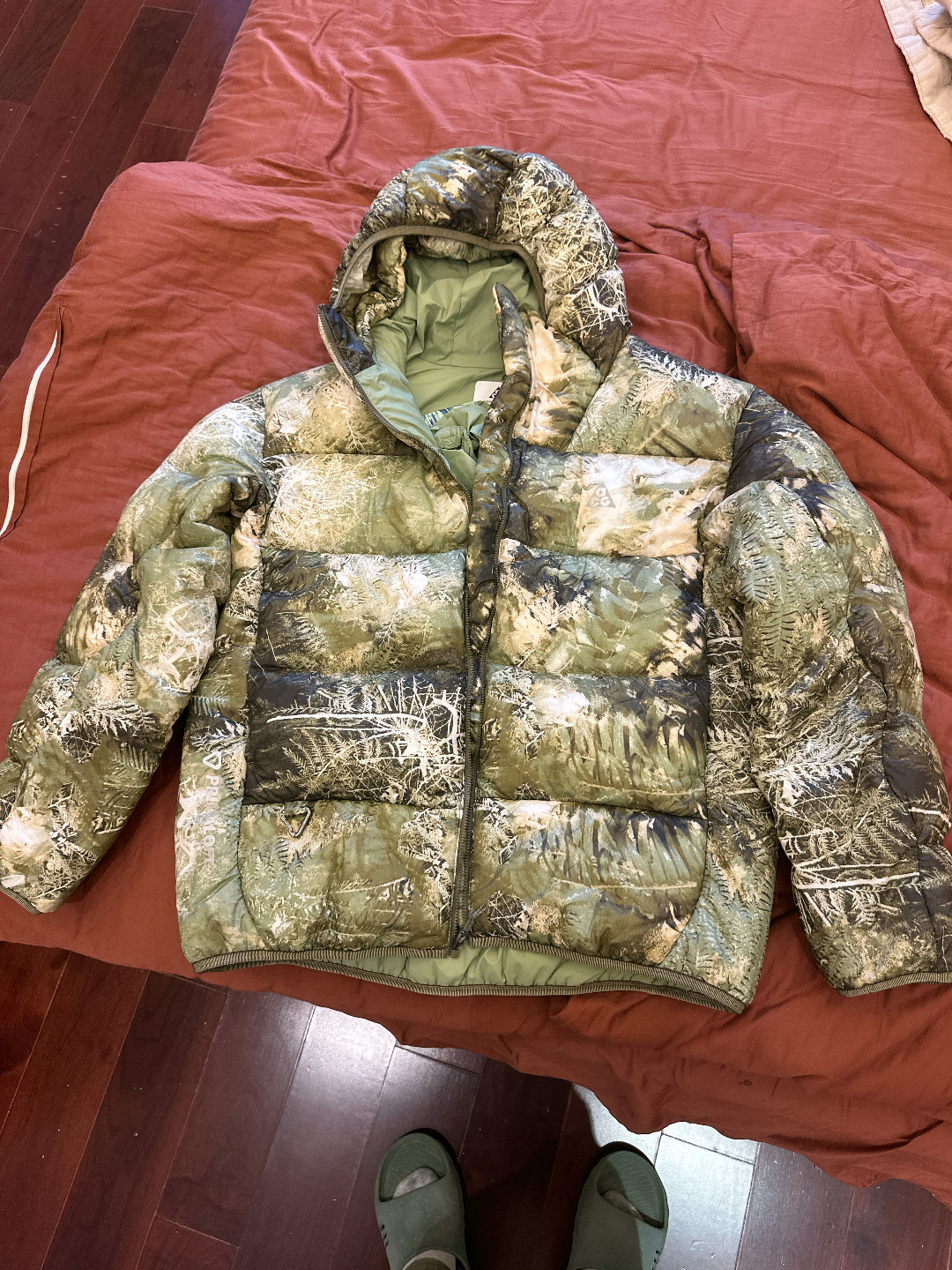 custom review-Nike ACG Масляный Зеленый Унисекс Куртки