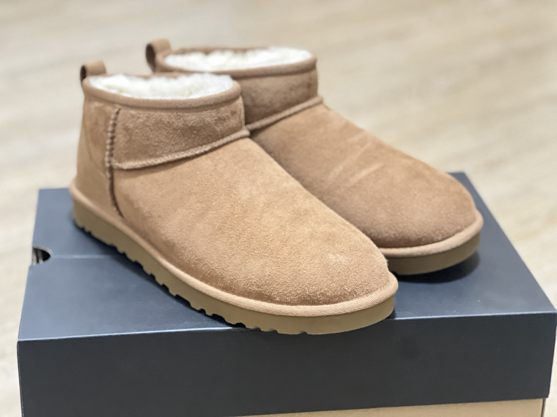custom review-UGG CLASSIC ULTRA MINI Термостойкий противоскользящий ботинок с низким верхом (размер в длину) для снега мужской