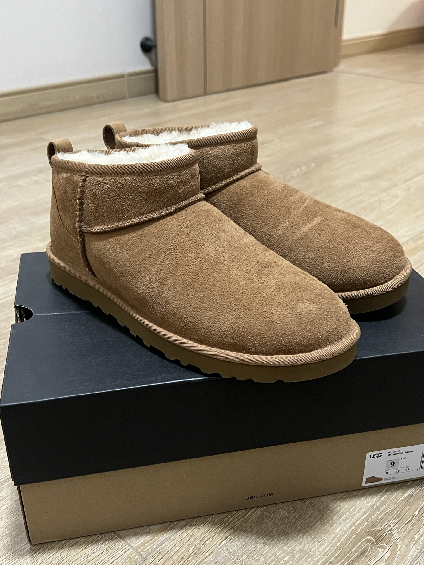 custom review-UGG CLASSIC ULTRA MINI Термостойкий противоскользящий ботинок с низким верхом (размер в длину) для снега мужской