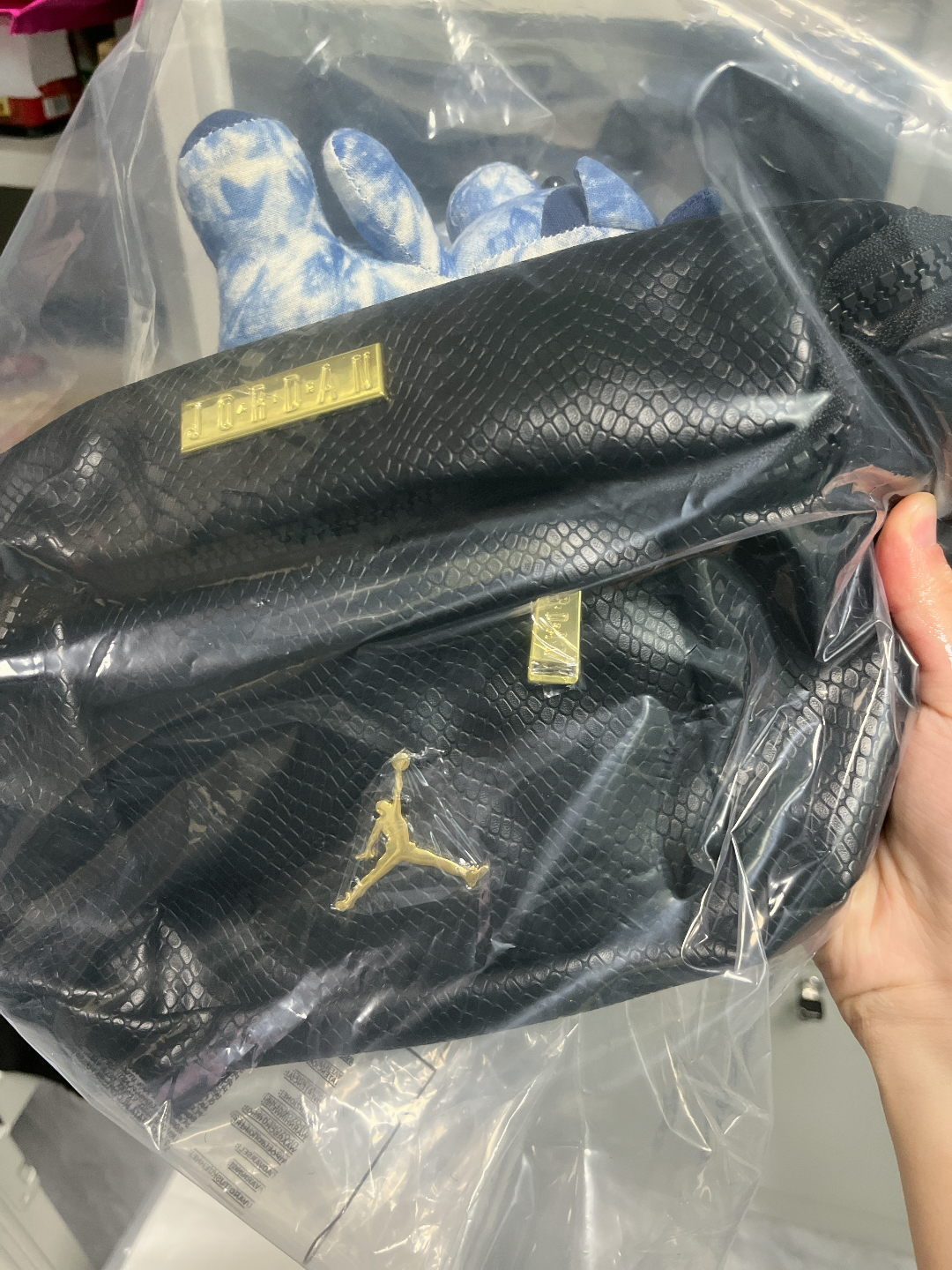 custom review-Джордан Полиэстер Композитная Кожа Сумка через плечо Слинг-сумка Сумка на пояс Унисекс Черный