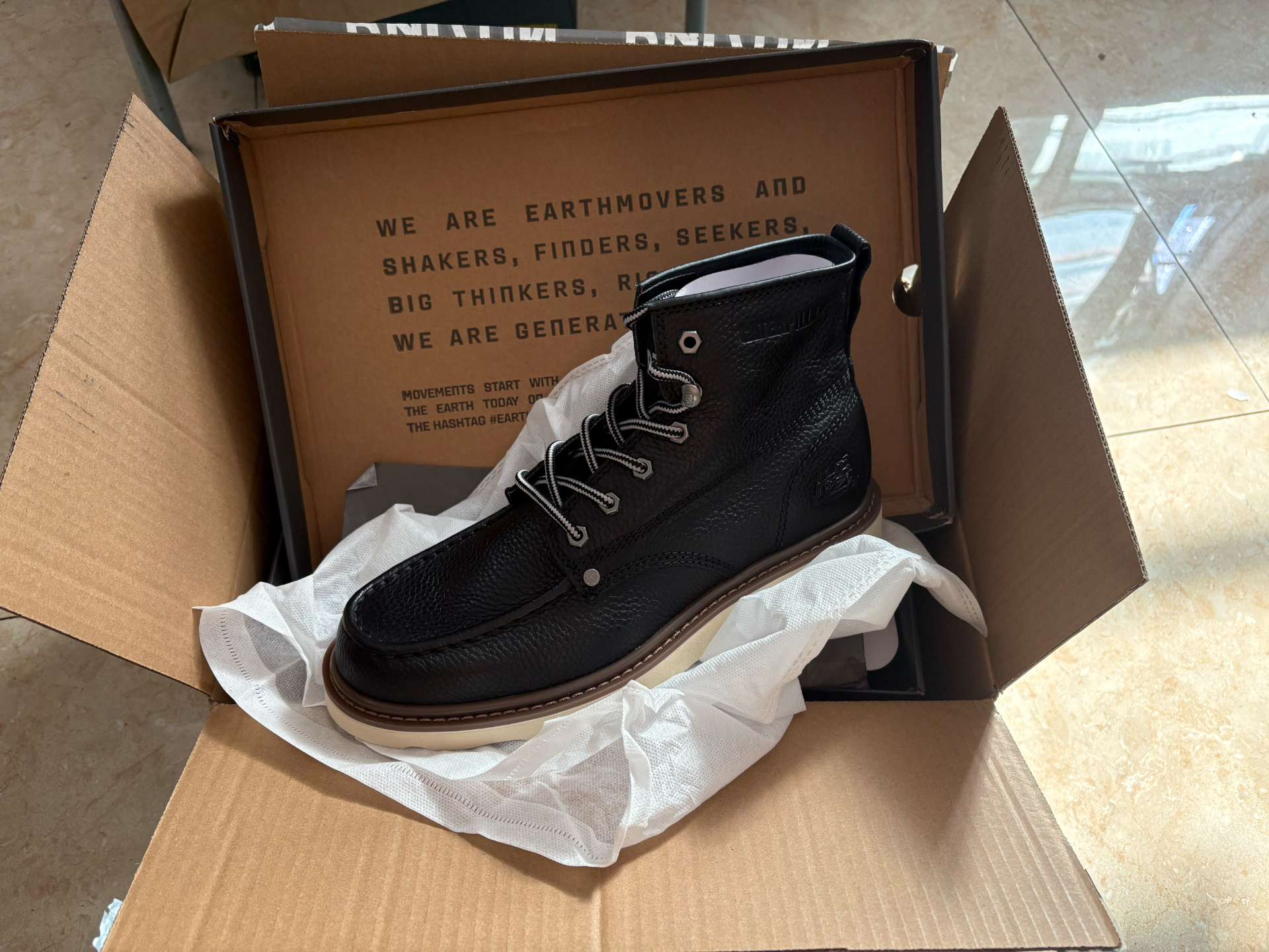 custom review-CAT Glenrock MID Коллекция Противоскользящие ботинки с длиной по щиколотке (размер в длину)