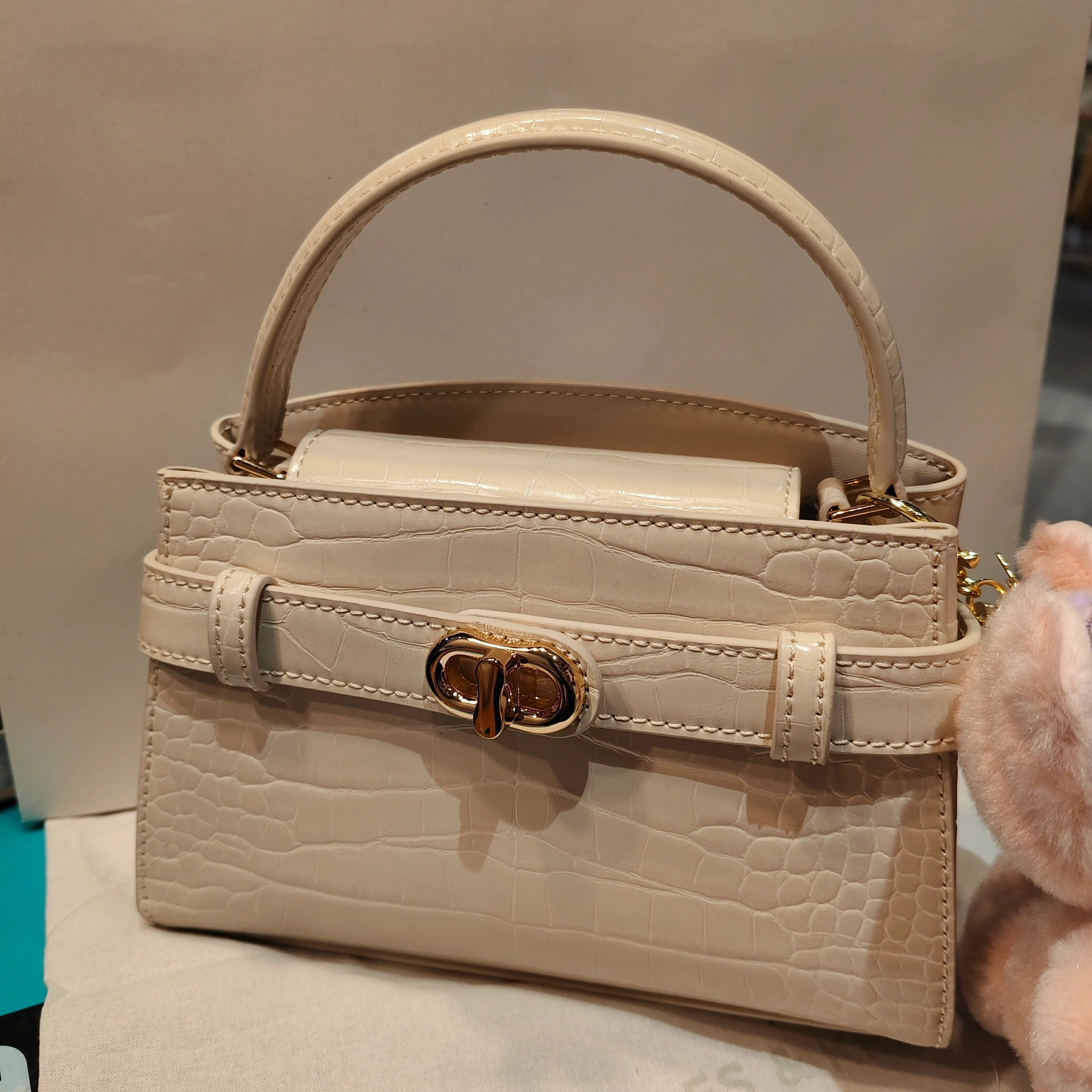 小ck凯莉包鳄鱼皮