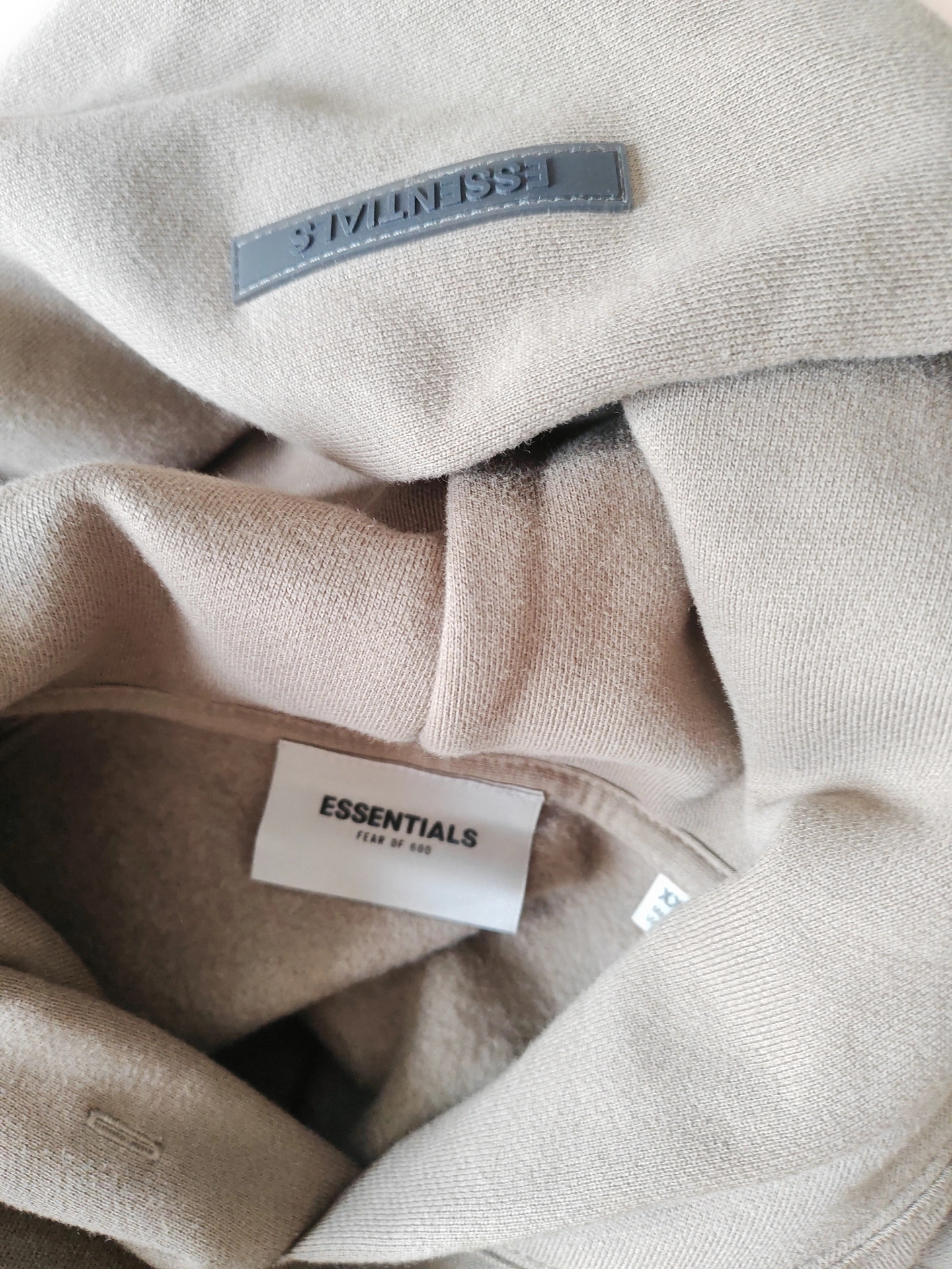 custom review-Fear Of God Essentials FW21 Толстовка Унисекс Пшенично-коричневый