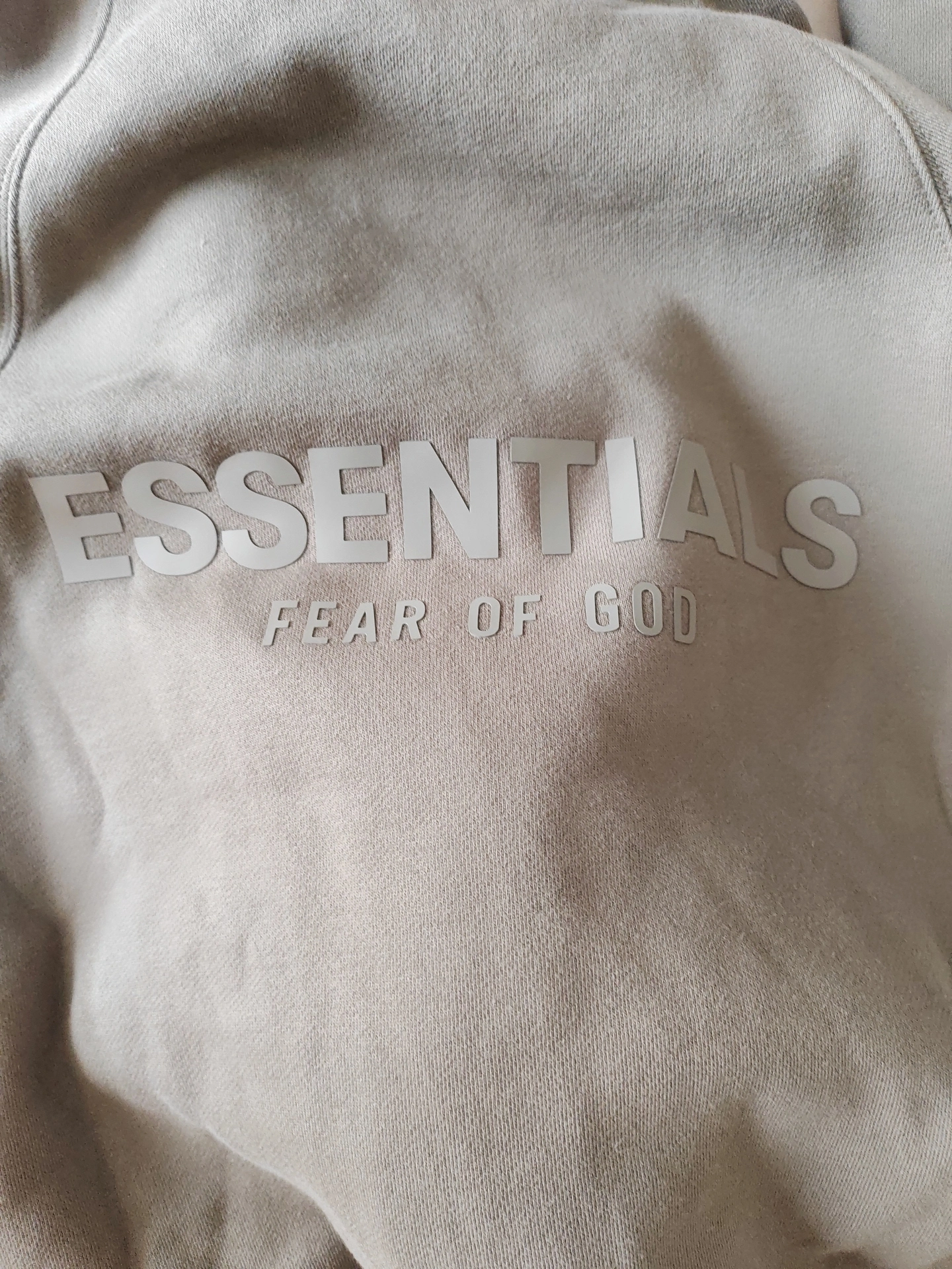 custom review-Fear Of God Essentials FW21 Толстовка Унисекс Пшенично-коричневый