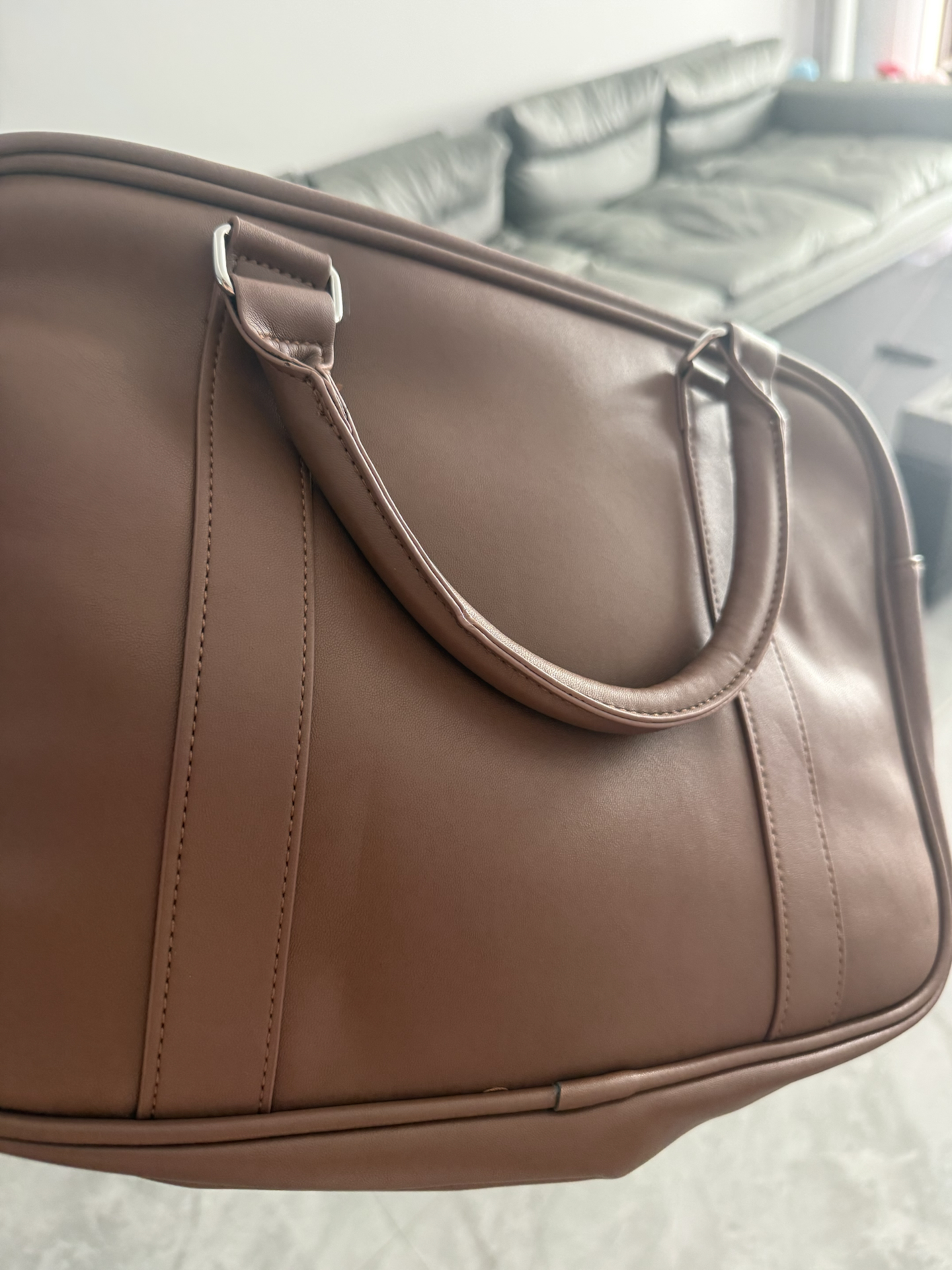 custom review-Adidas Originals ПУ (полиуретан) Briefcase Сумка через плечо Сумка Женская Мягкая Коричневая