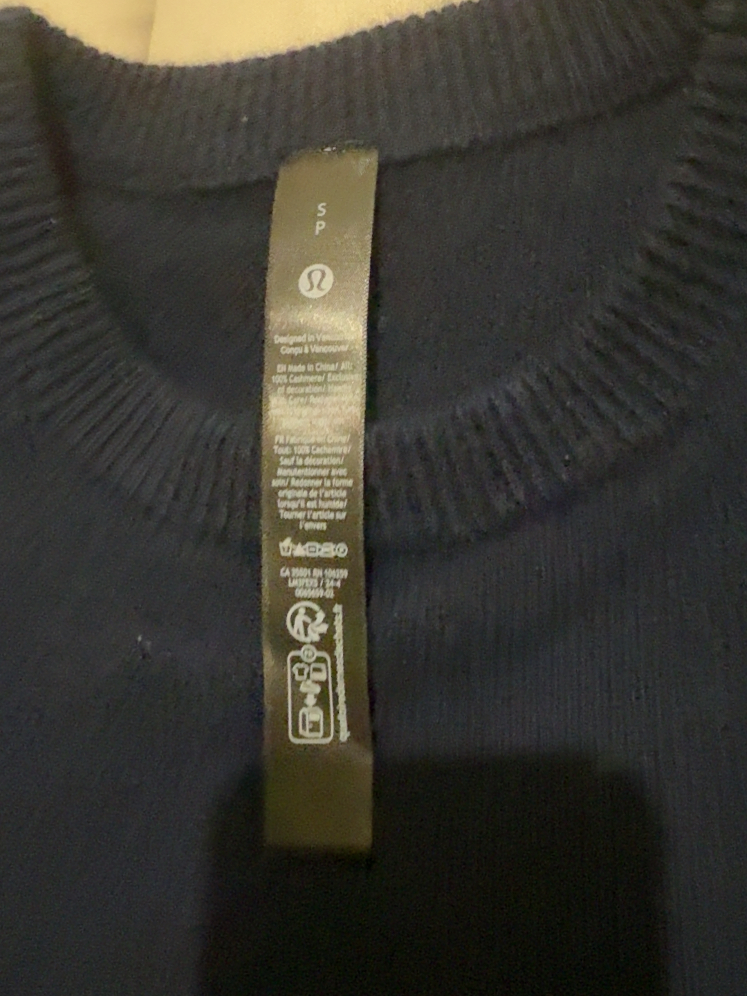 custom review-lululemon Новый VentureCrewneck Кашемировый Свитер Мужской