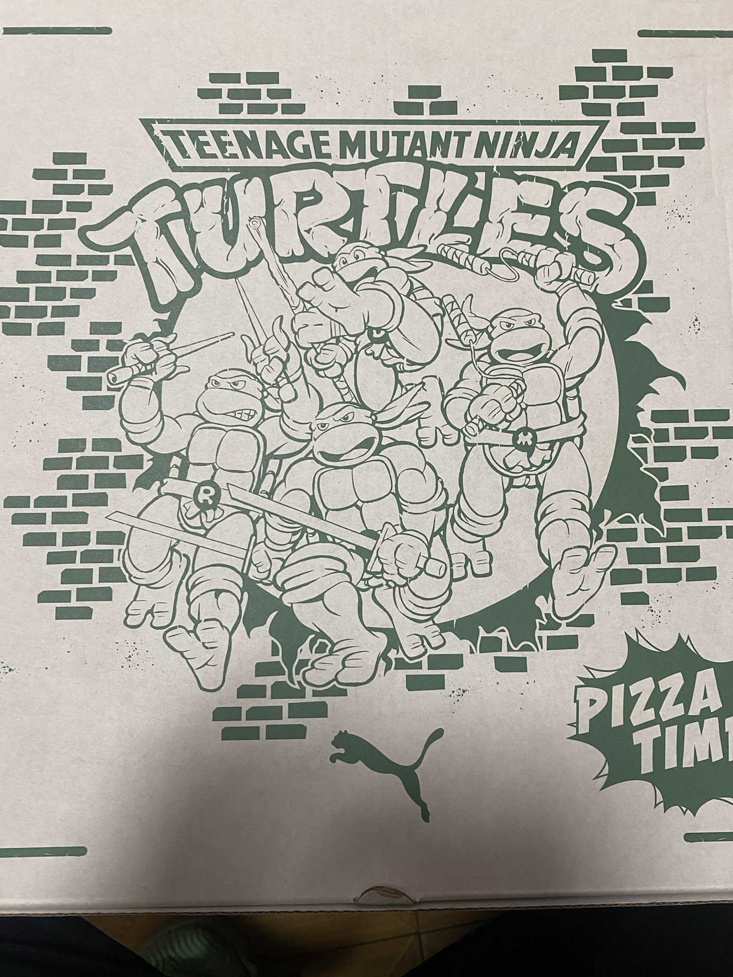 custom review-TMNT X PUMA Suede XL Устойчивые к истиранию Низкие Кроссовки для скейтбординга Мужские Зеленые