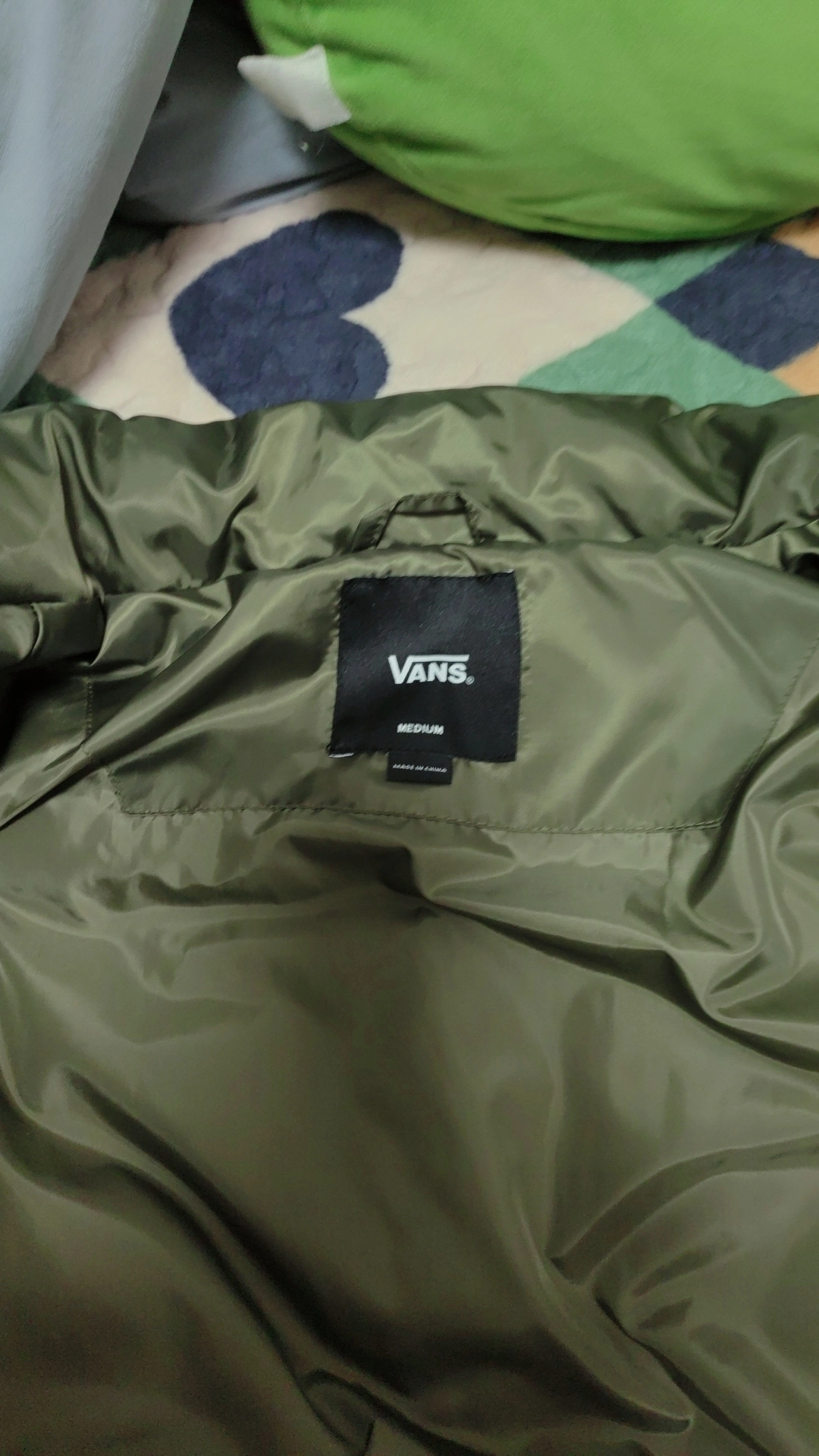 custom review-Vans Куртки и Пальто Унисекс Армейский Зеленый