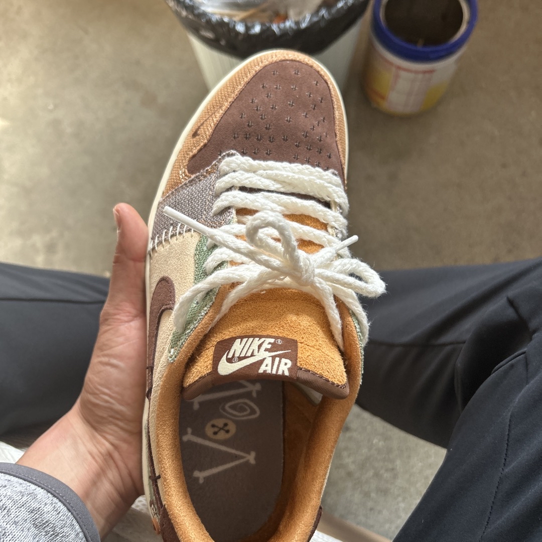 custom review-Zion Williamson x Jordan Air Jordan 1 Ретро Low OG 'VOODOO' Амортизация Противоскользящий Устойчивый к истиранию Легкий