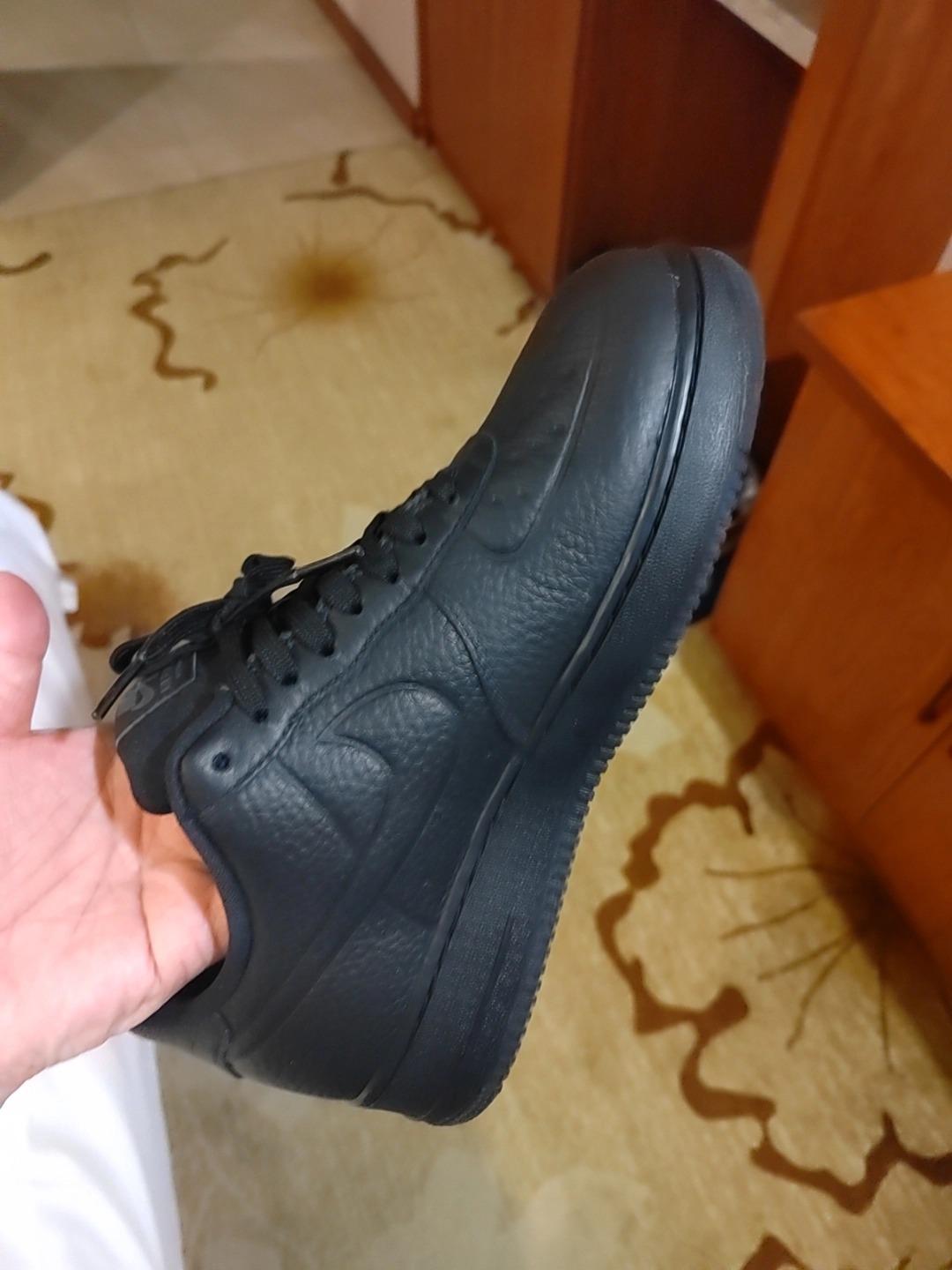 custom review-Nike Air FORCE 1 Low Топ Скейтборд Кроссовки Мужские Черные