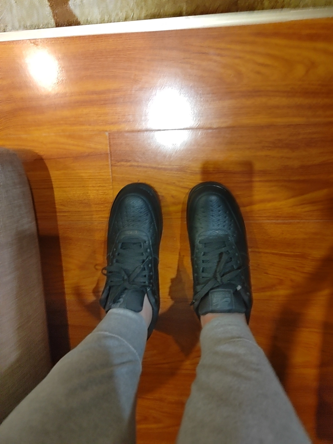 custom review-Nike Air FORCE 1 Low Топ Скейтборд Кроссовки Мужские Черные