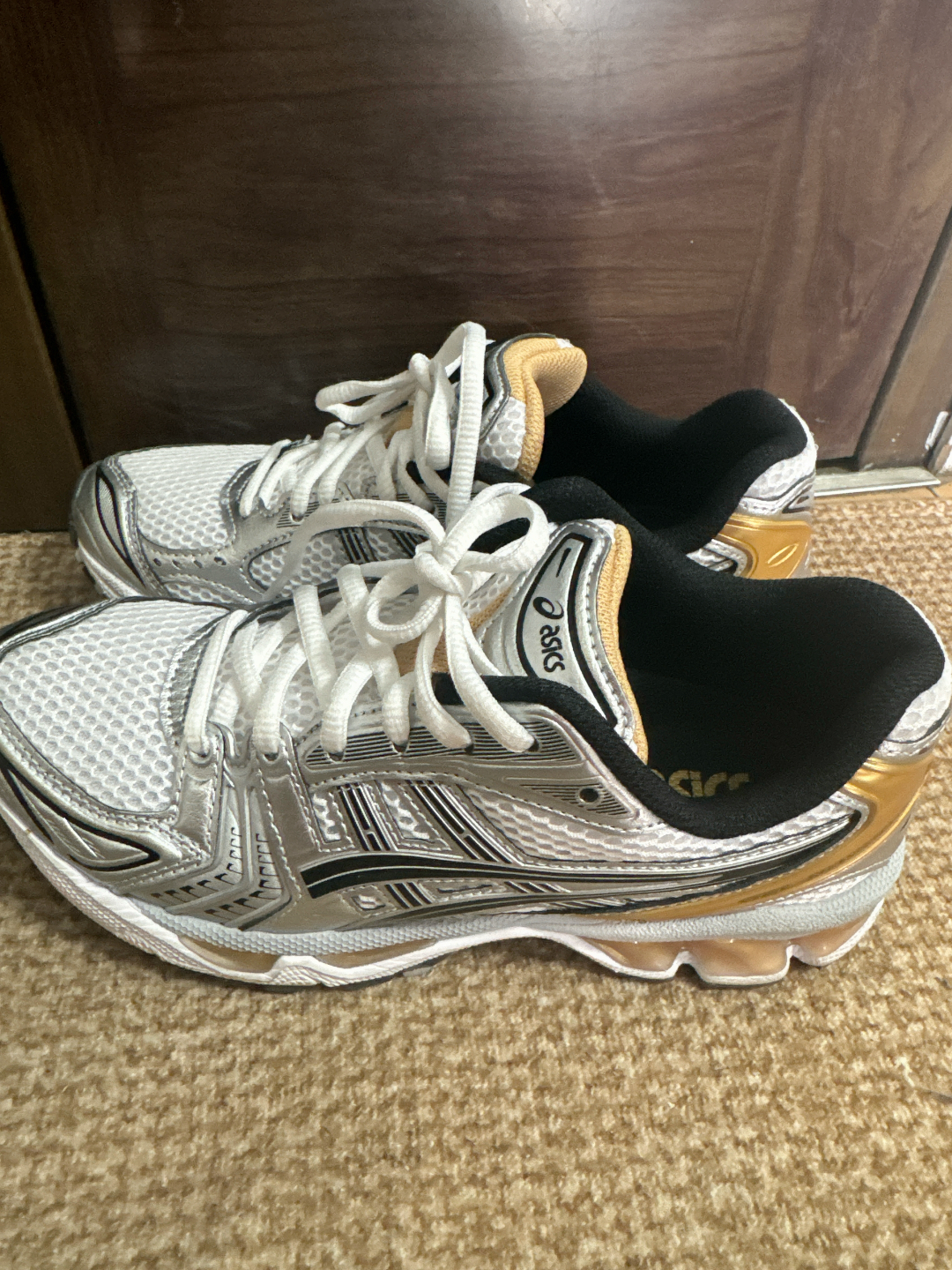 custom review-ASICS Gel Kayano 14 Low Топ Повседневные Беговые Кроссовки Унисекс Золото Серебристый Черный