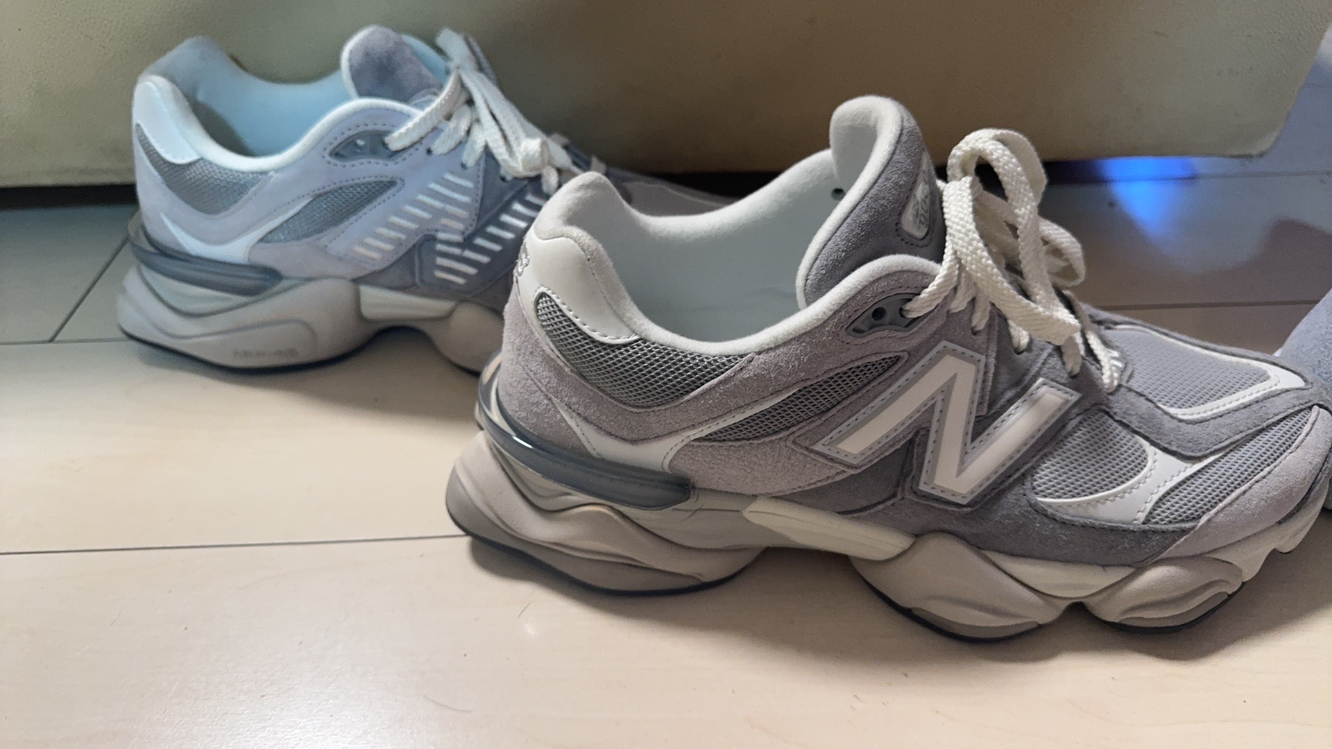 custom review-New Balance NB 9060 Low Топ Casual Унисекс Серый Белый