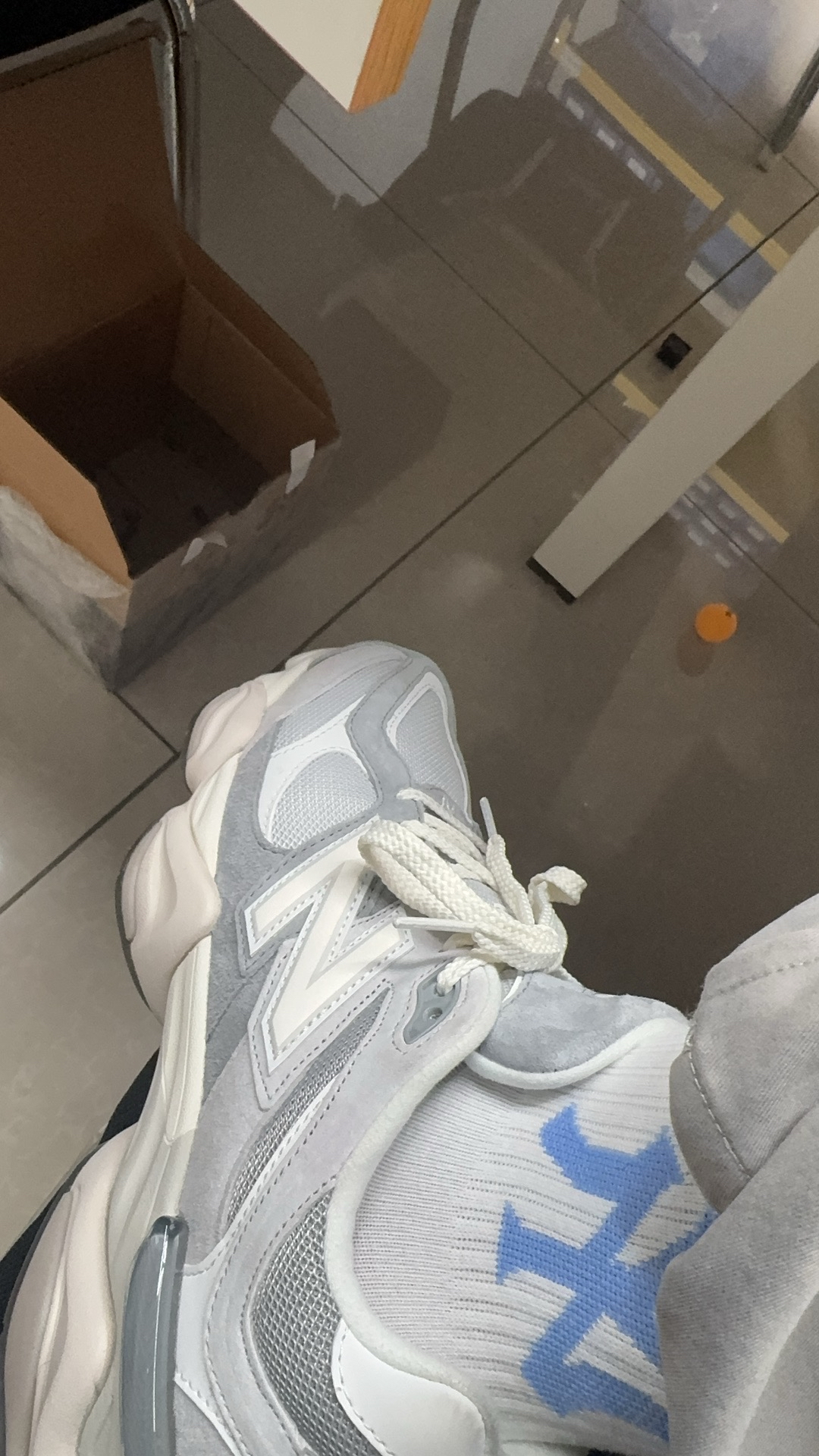 custom review-New Balance NB 9060 Low Топ Casual Унисекс Серый Белый